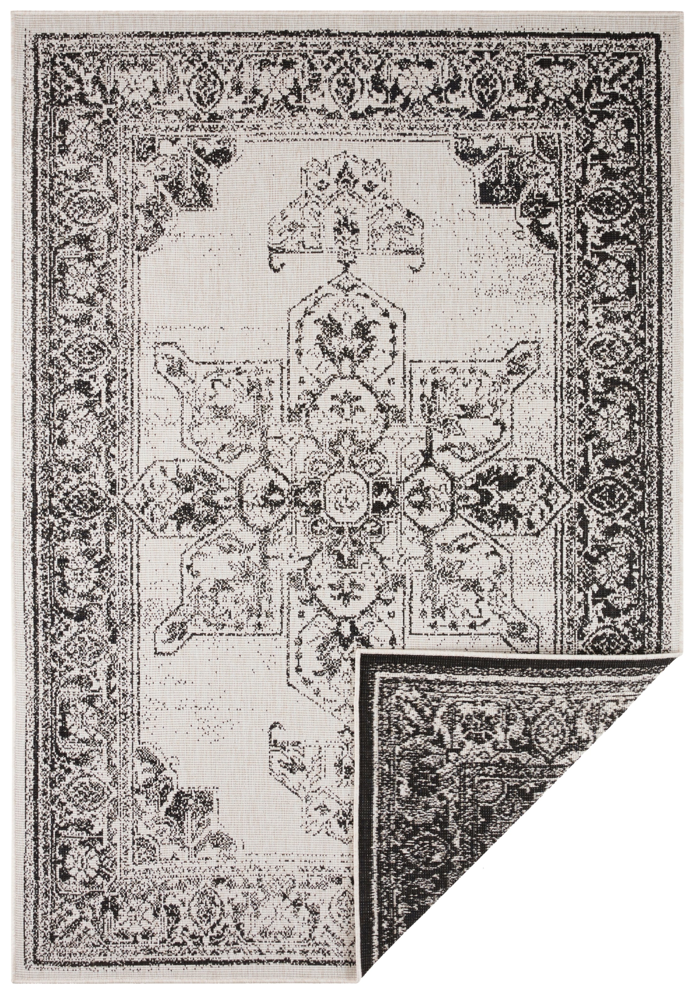 NORTHRUGS Teppich »Borbon Wendeteppich«, rechteckig, 5 mm Höhe, In-& Outdoor, Wetterfest, Balkon, Garten, Wohnzimmer, Wasserfest