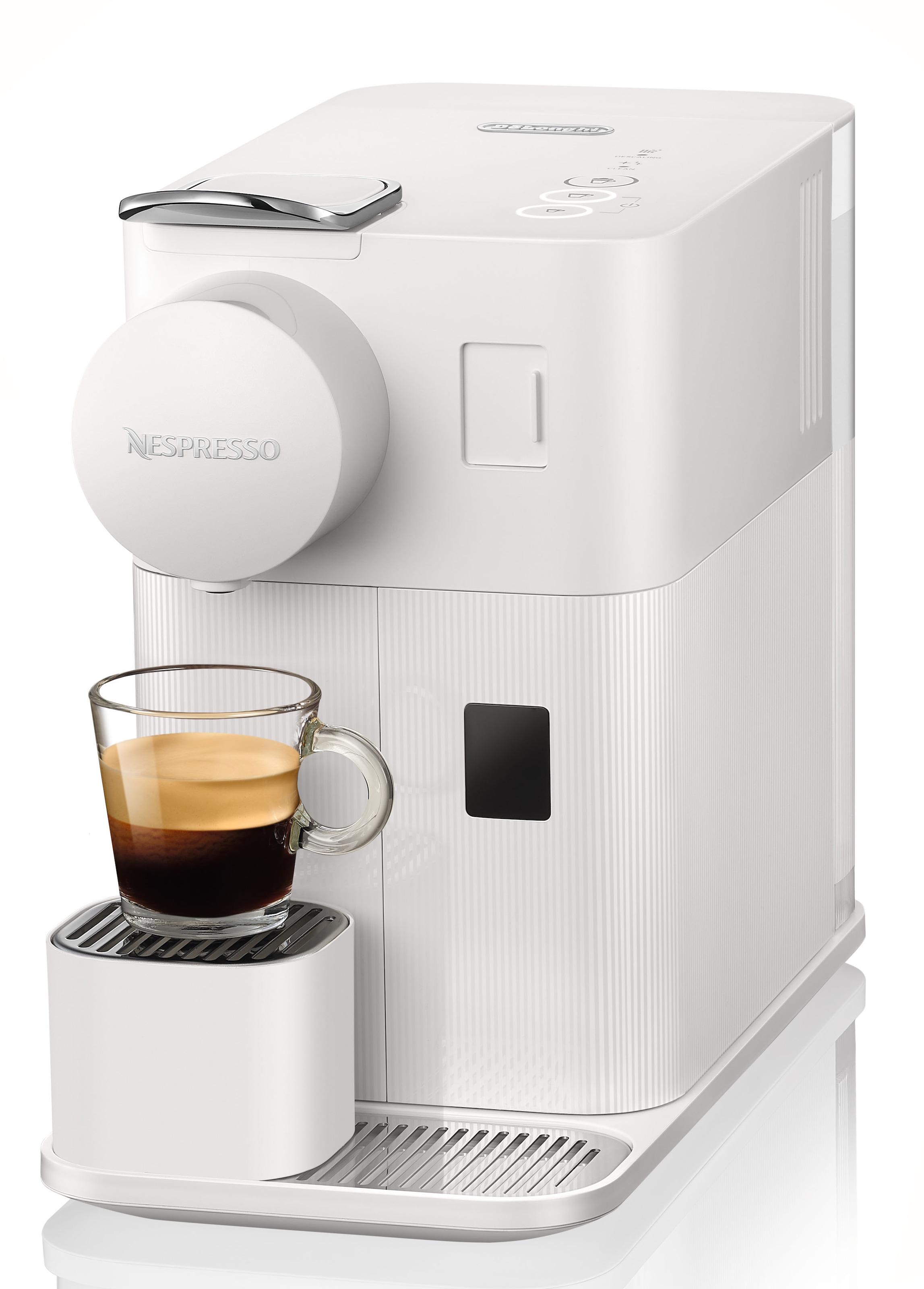Nespresso Kapselmaschine von One »Lattissima mit inkl. Jahren 3 Willkommenspaket mit Garantie XXL White«, EN510.W Kapseln 7 DeLonghi