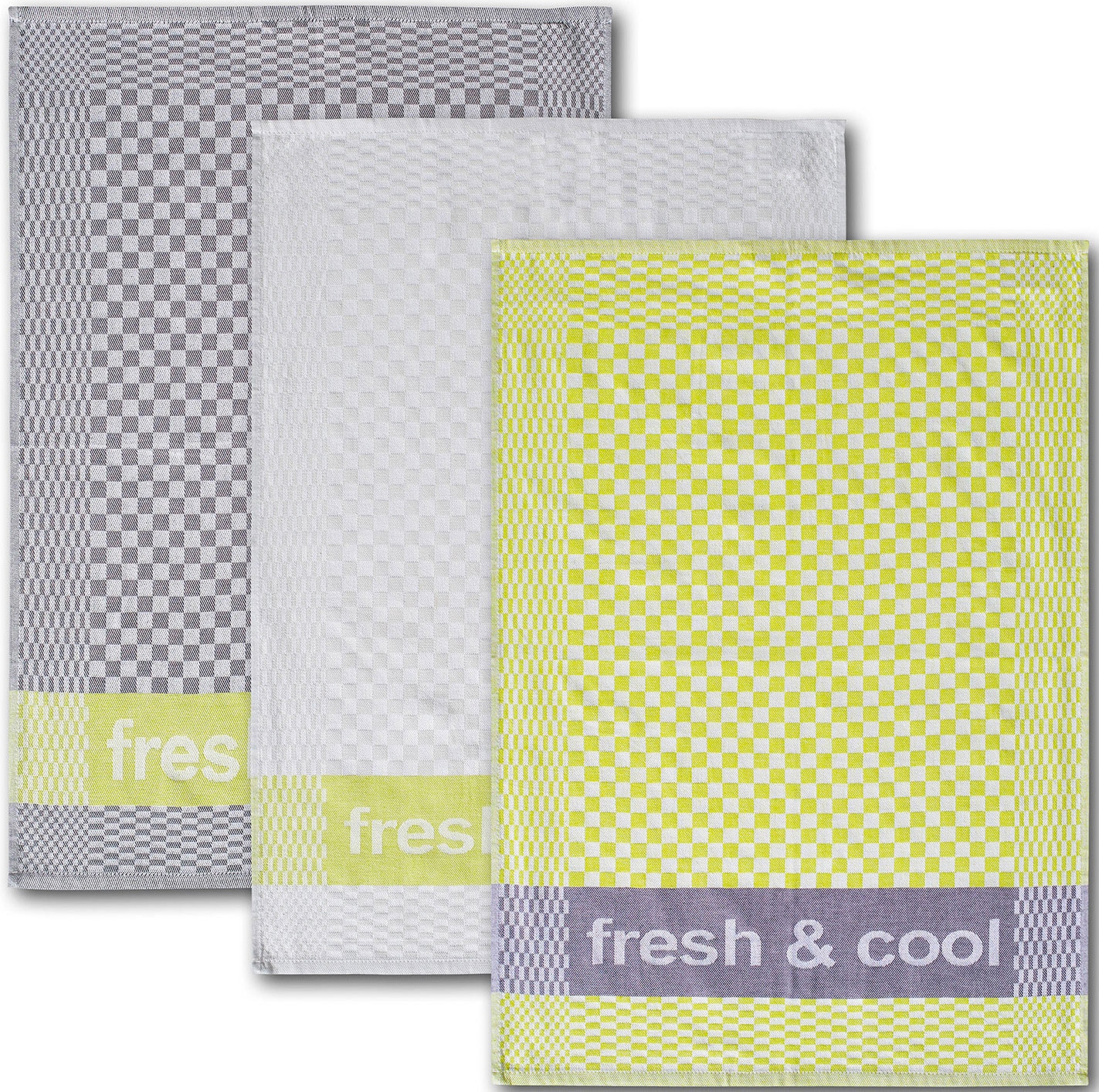 Dyckhoff Geschirrtuch »Fresh & Cool, Maße je Tuch ca. 50x70 cm«, (Set, 6 tlg.), mit drei verschiedenen Motiven