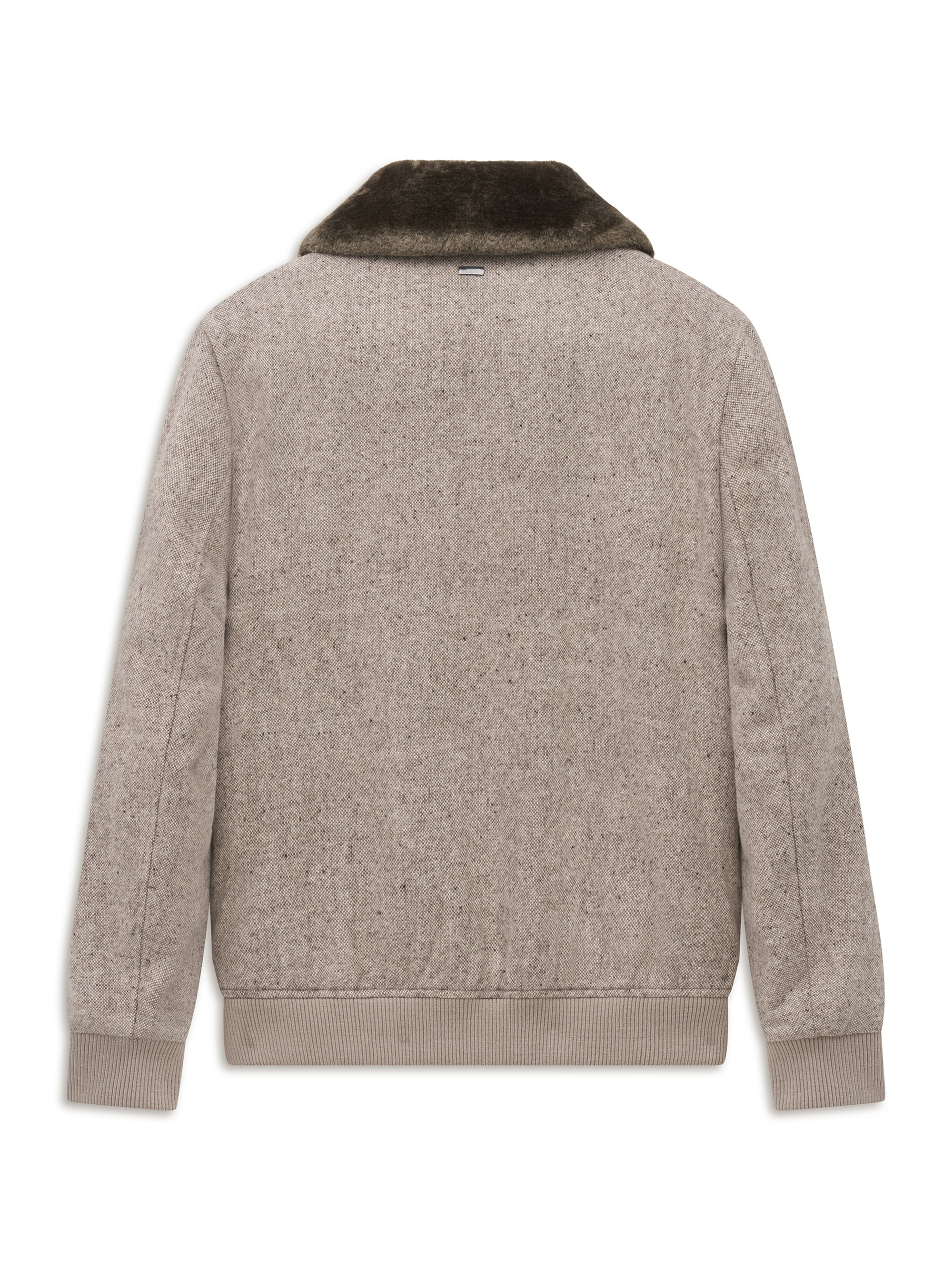 bugatti Blouson »Regular Fit« ohne Kapuze Regular Fit Wolle Fellkragen