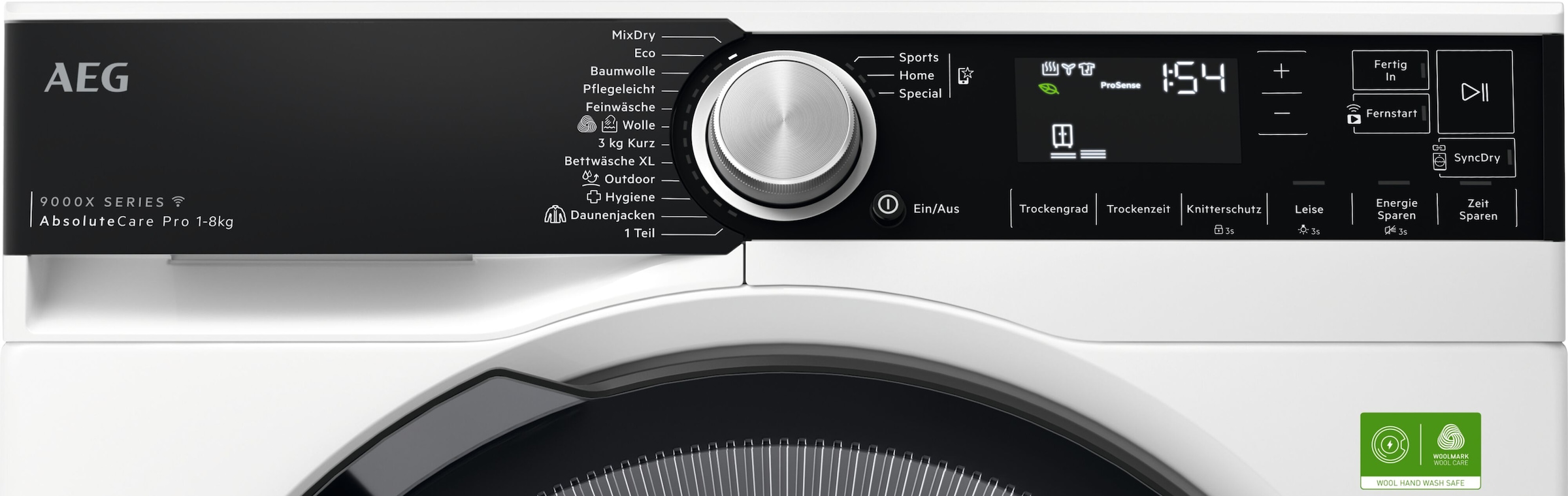 AEG Wärmepumpentrockner »TR9XW80880« SmartDry : Du entscheidest: spare bis zu 50 Min. oder 20% Energie