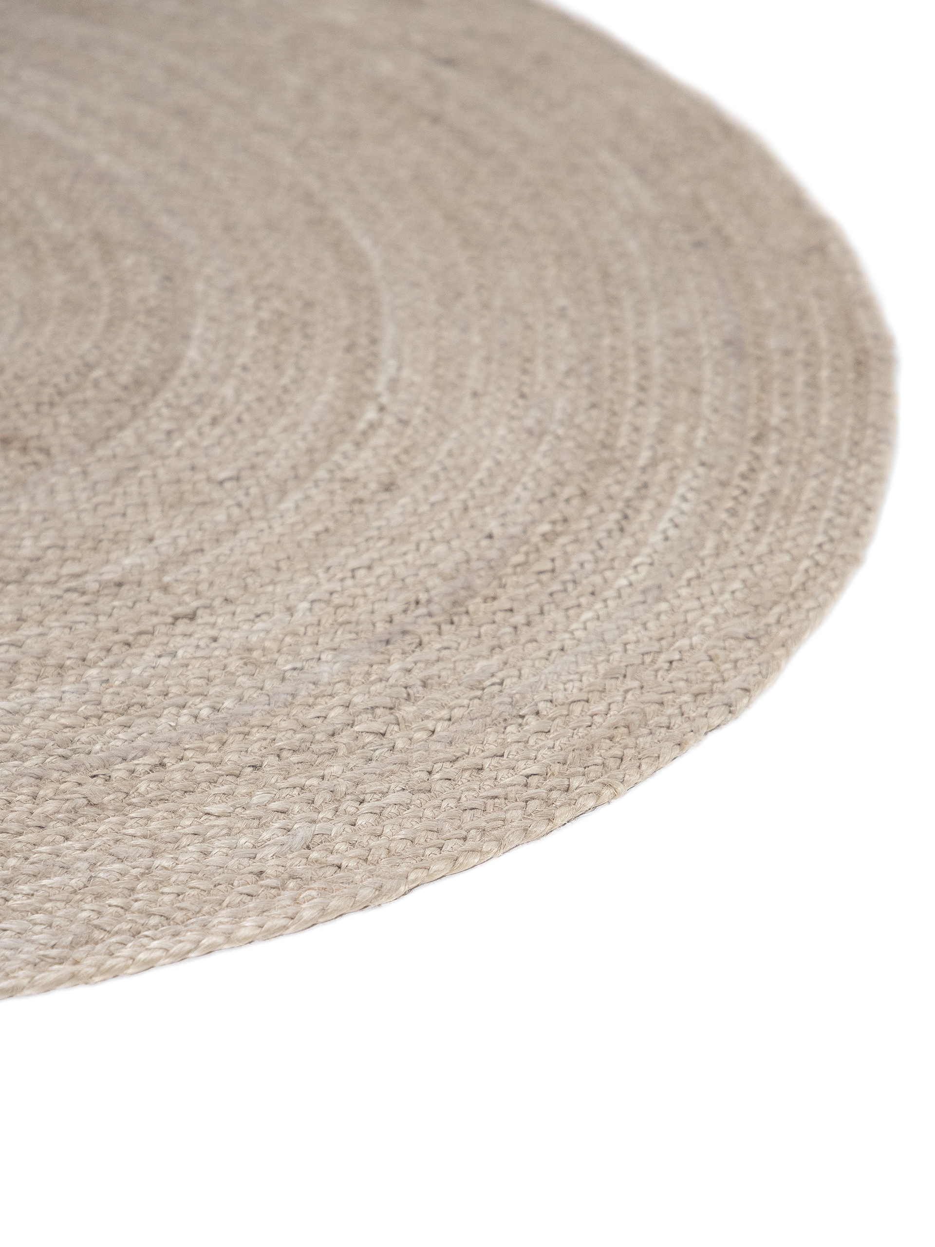 carpetfine Teppich »Nele Juteteppich Naturfaser«, rund, 6 mm Höhe, geflochtener Wendeteppich aus 100%Jute, in rund und oval, viele Größen