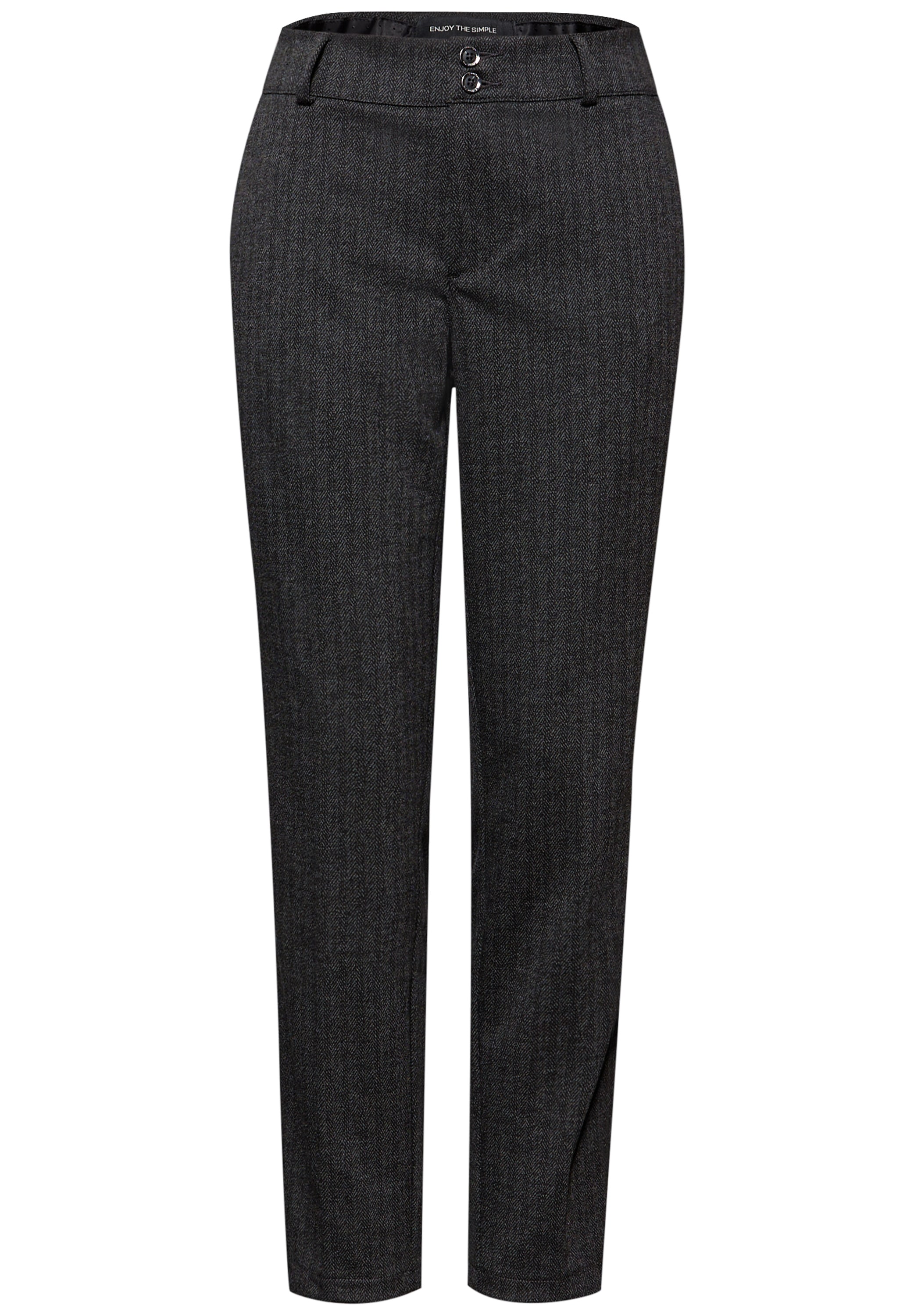 STREET ONE Webhose  mit Fischgrät-Muster