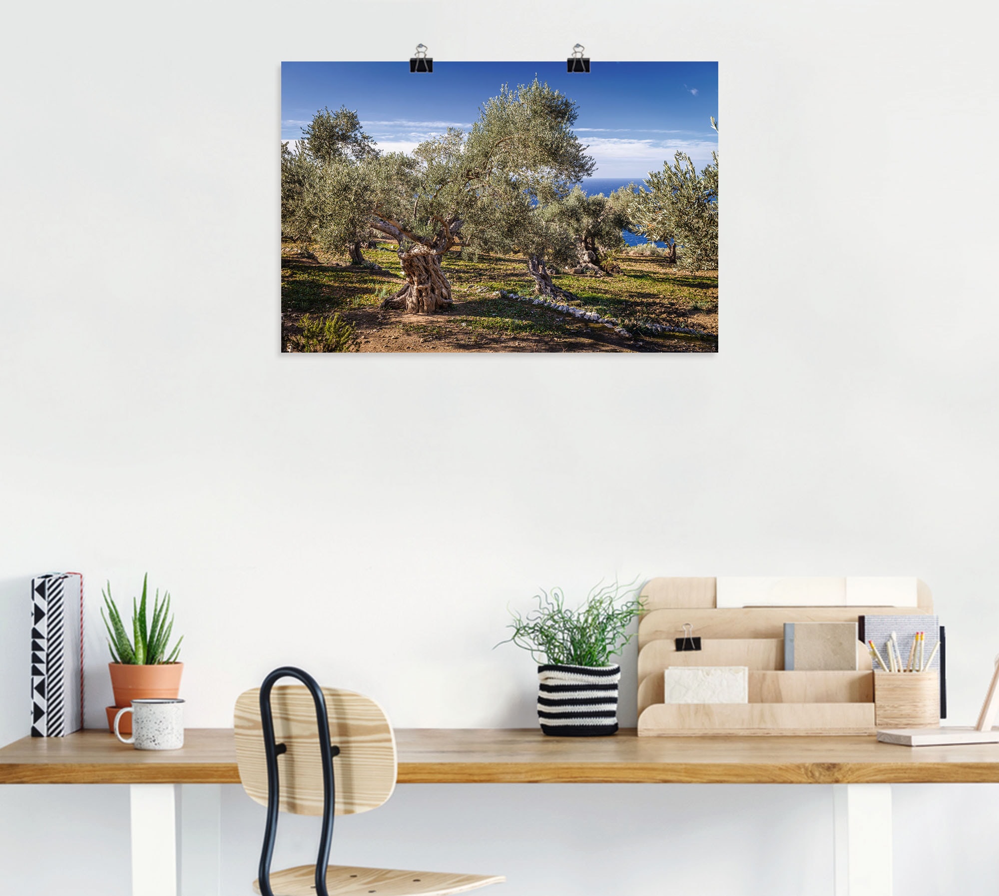 Artland Wandbild »Olivenhain in der Serra de Tramuntana«, Küstenbilder, (1 St.), als Alubild, Outdoorbild, Leinwandbild, Poster in verschied. Größen