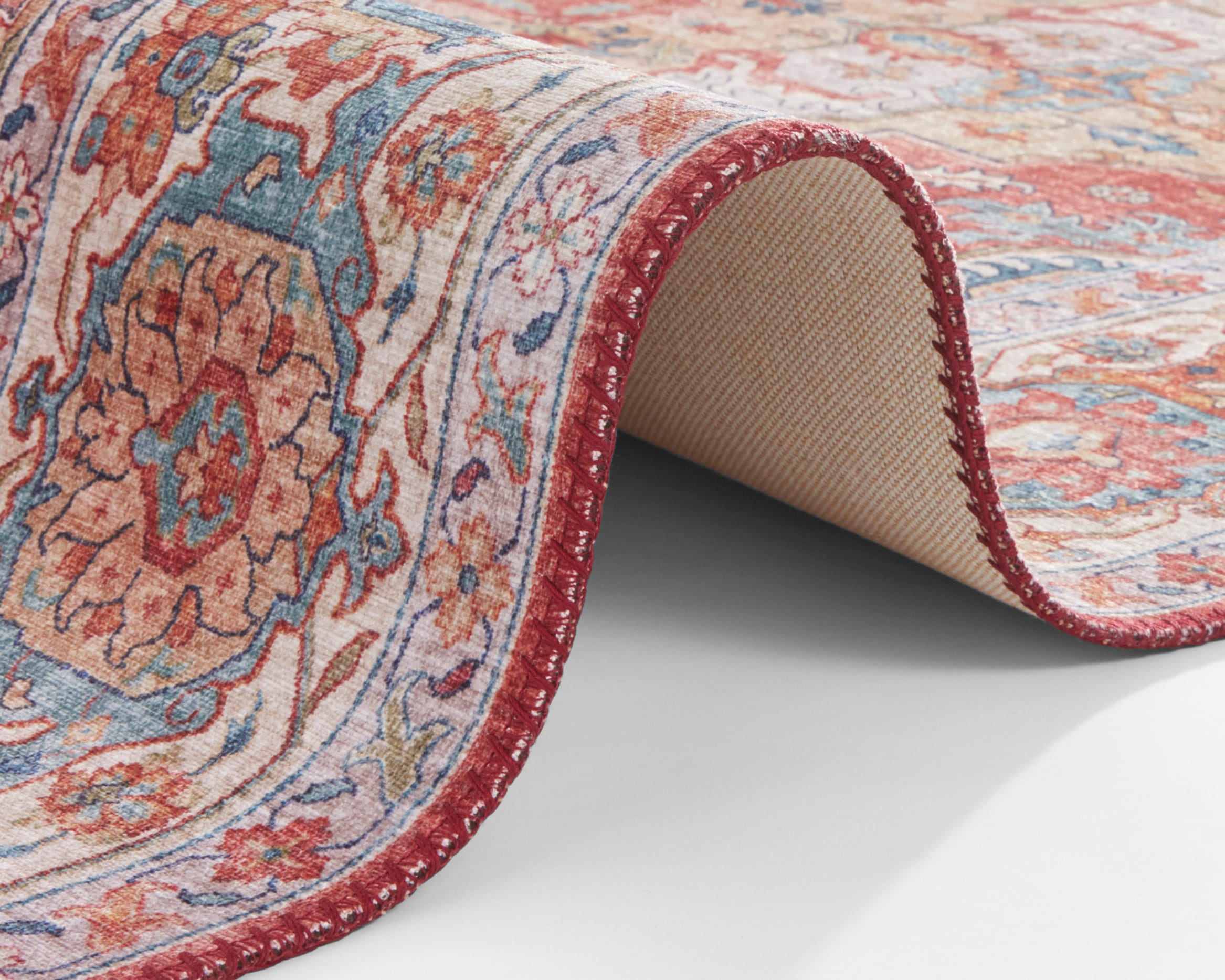 NORTHRUGS Teppich »Sylla«, rechteckig, 5 mm Höhe, Orientalisch, Läufer, Vintage, Wohnzimmer, Schlafzimmer, Esszimmer