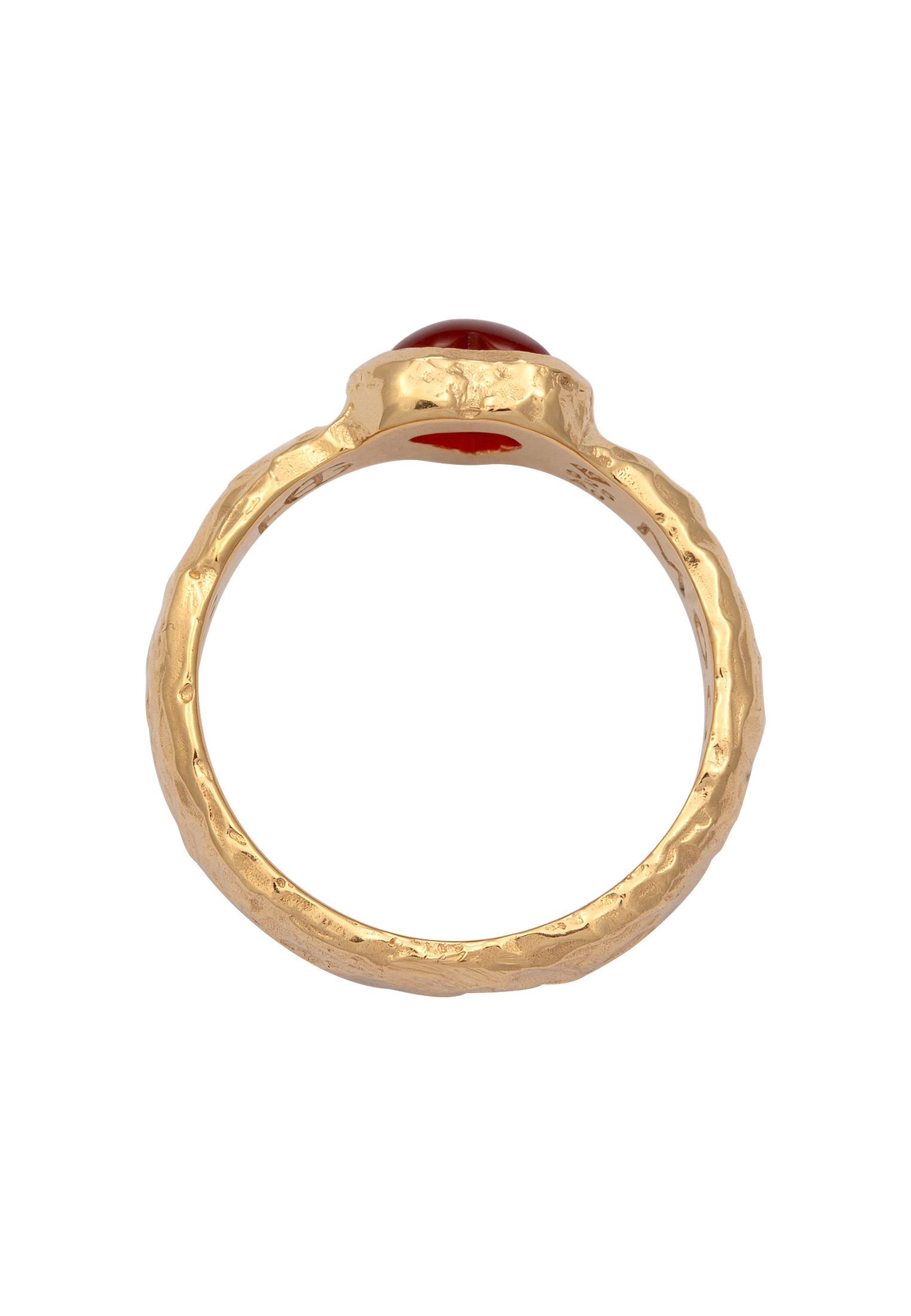 HAZE & GLORY Silberring »Ring Herz Onyx Rot 925 Sterling Silber - Heart Over Heels«