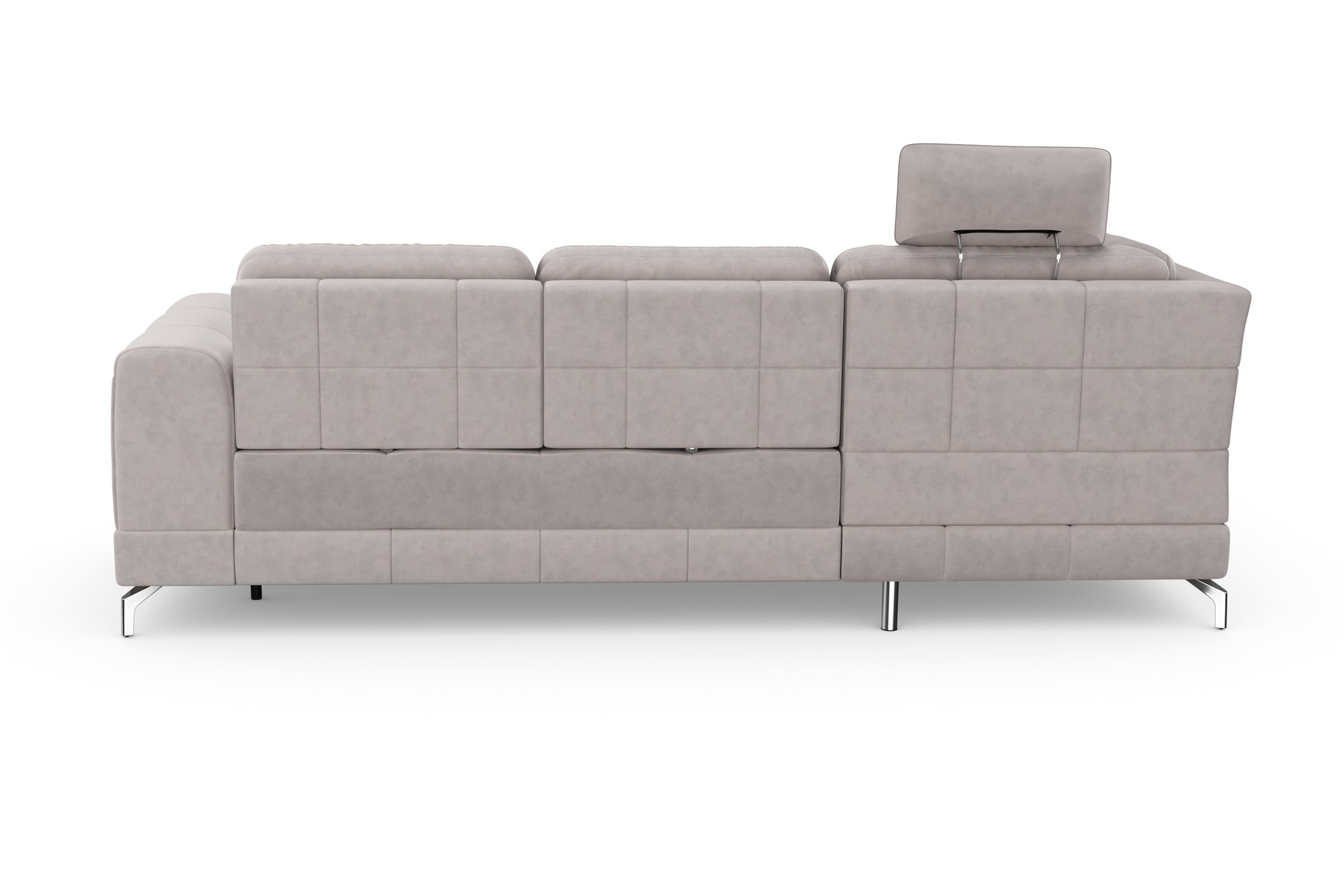 sit&more Ecksofa »Bendigo L-Form« inklusive Sitztiefenverstellung, Bodenfreiheit 12 cm, in 2 Fußfarben