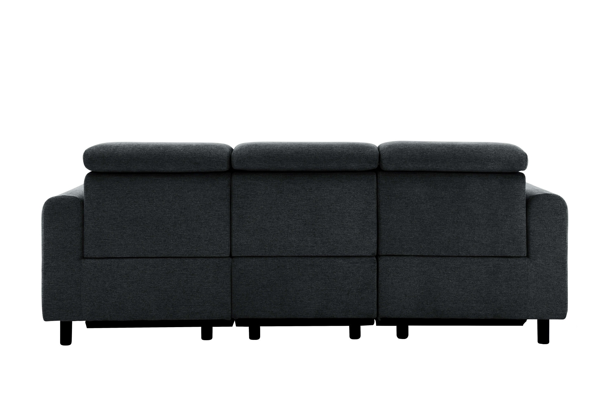 Home affaire 3-Sitzer »SKAANE Struktur-Sofa, 229 cm, manuelle-u. elektrische Relaxfunktion«, Relax-Funktion in 2 Sitzen, Kopfteilverstellung, Federkernpolsterung