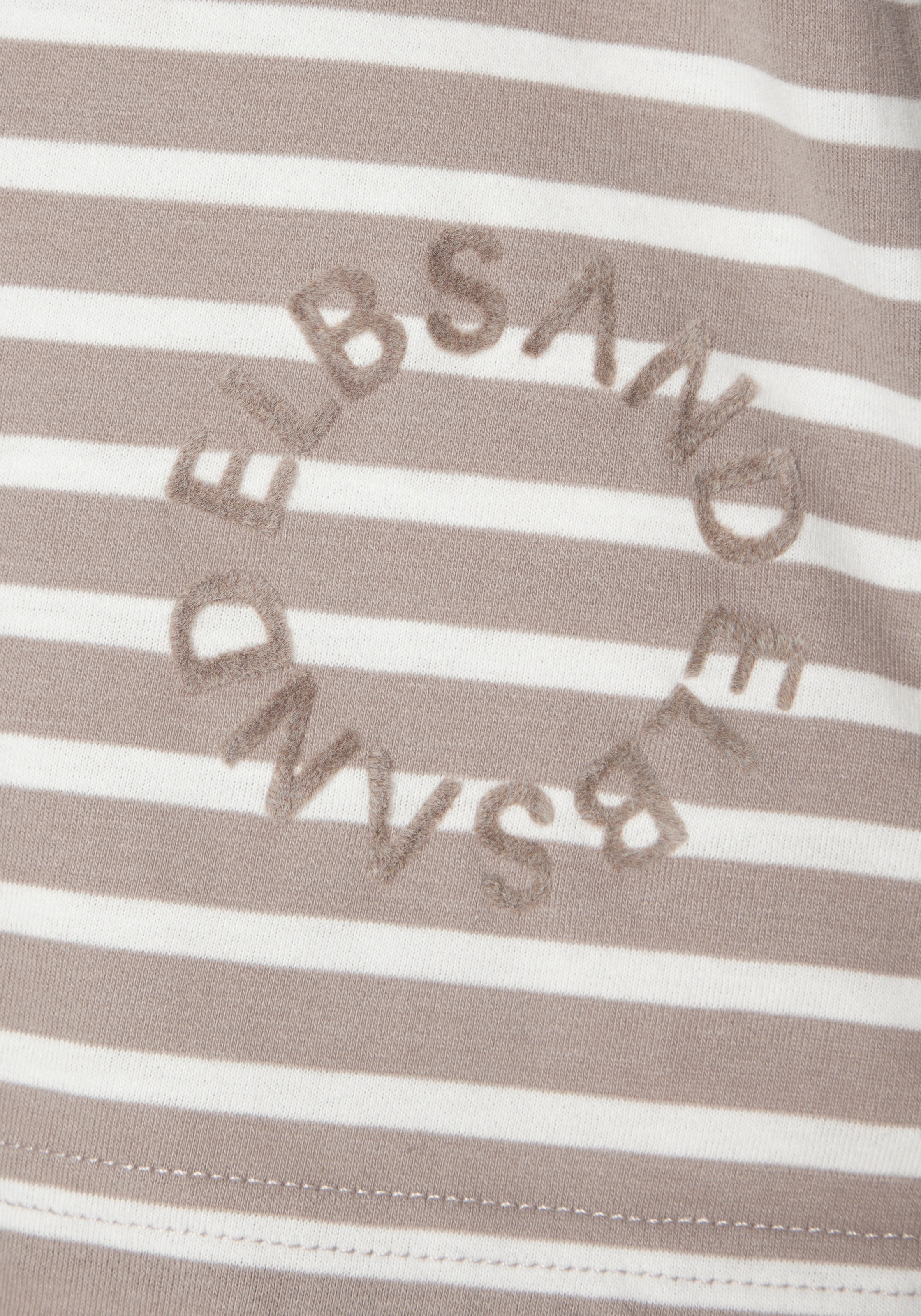 Elbsand Langarmshirt »Tooske« mit Ringelmuster, dezenter Logodruck, casual