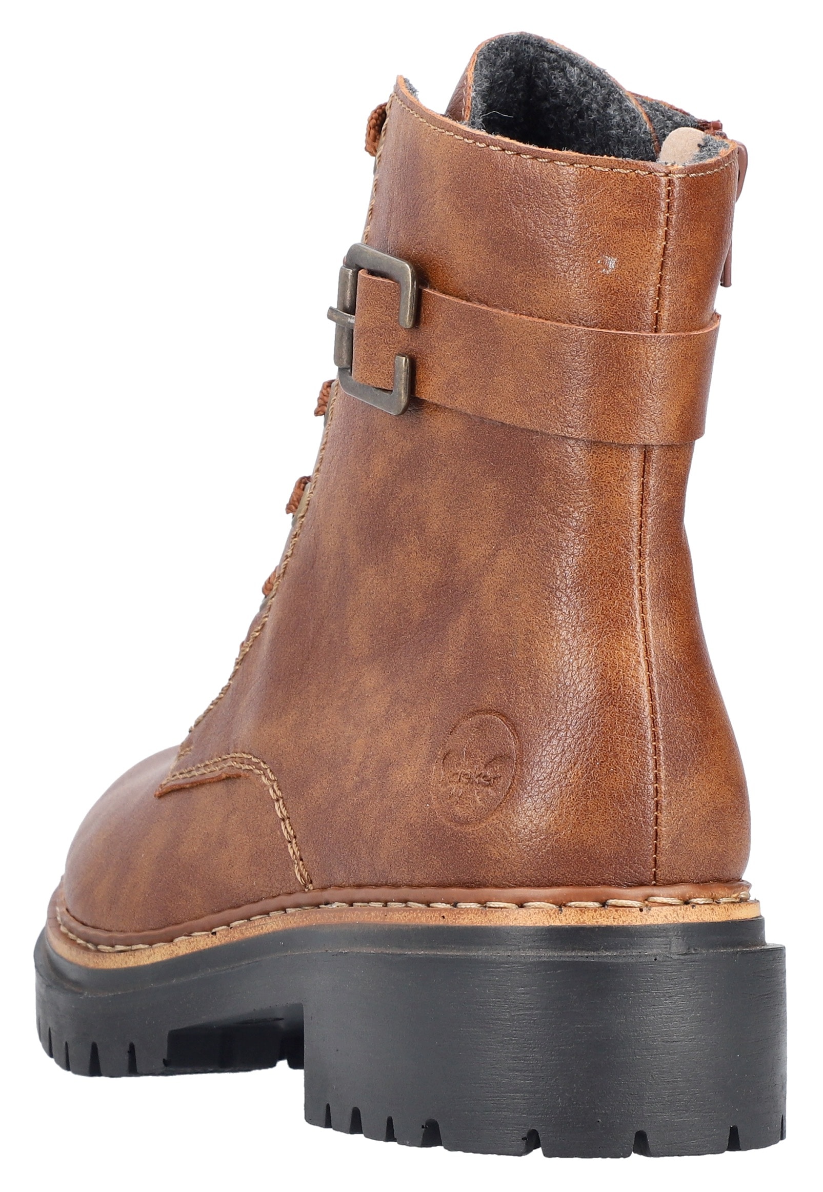Rieker Schnürboots  , Winterstiefel, Boots mit kontrastfarbener Rahmennaht