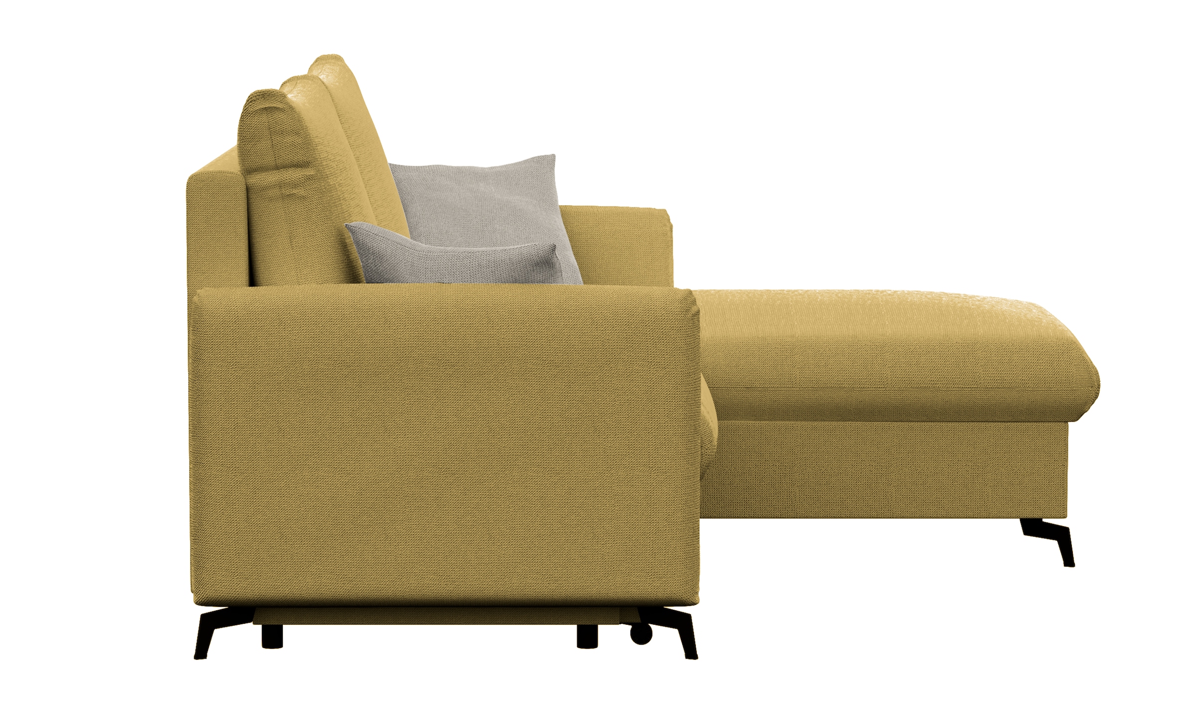 INOSIGN Ecksofa »Leilani«, Recamiere beidseitig montierbar, mit Bettfunktion und Bettkasten