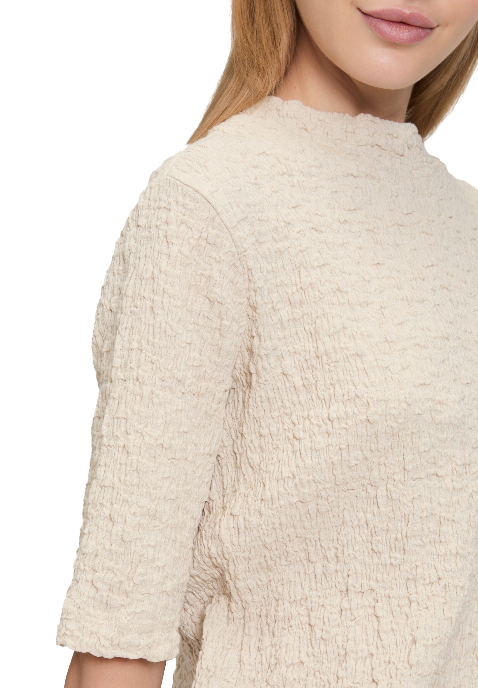 Betty Barclay Langarmshirt »Strukturshirt mit Stehkragen«