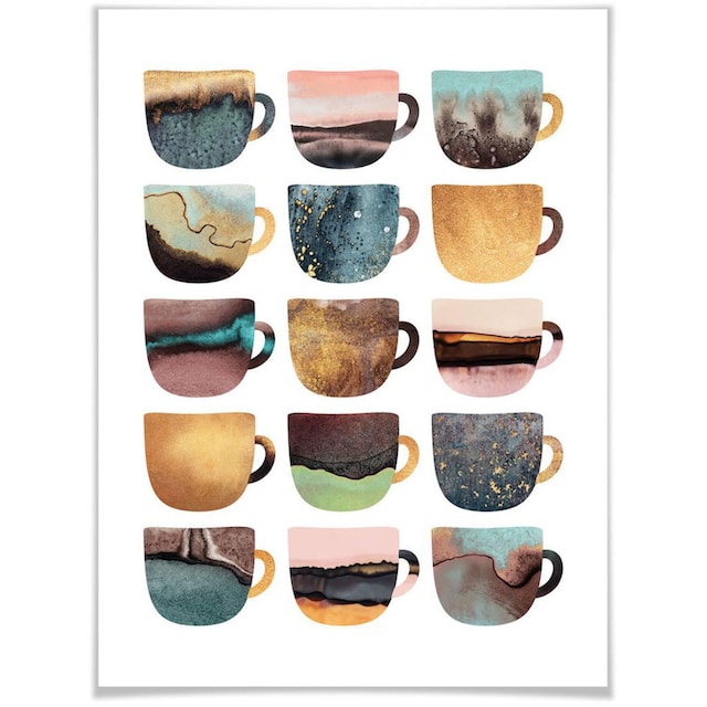 Raten Besteck, »Kaffeetassen Poster Geschirr & Wall-Art Natur«, St.) (1 auf bestellen