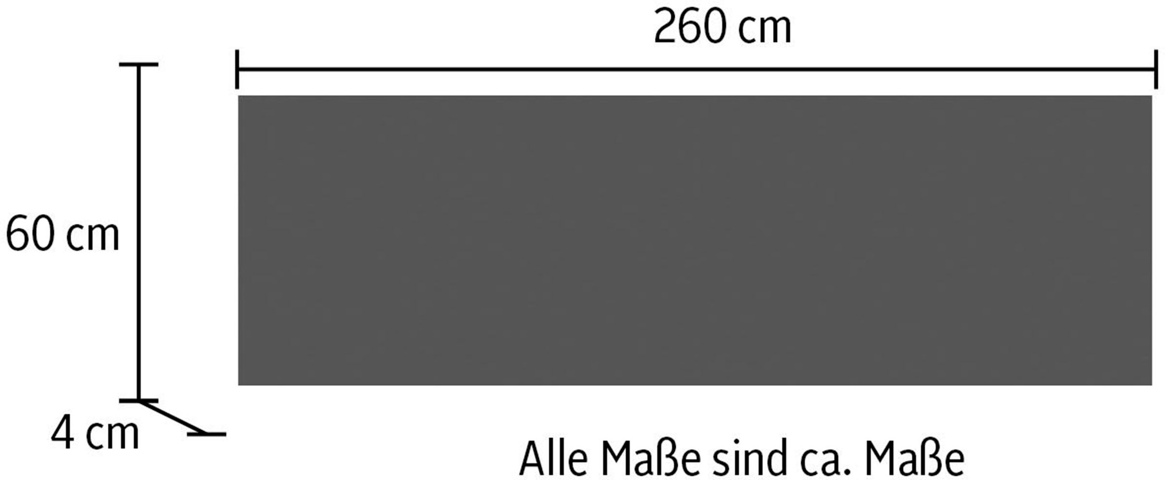 IMPULS KÜCHEN Arbeitsplatte, in vielen Breiten, 4cm stark, passend zu allen Serien