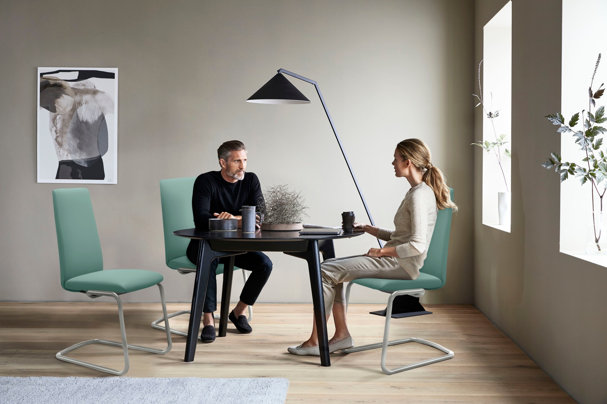 Stressless® Polsterstuhl »Laurel«, Leder PALOMA, High Back, Größe L, mit Beinen aus Stahl in Chrom matt