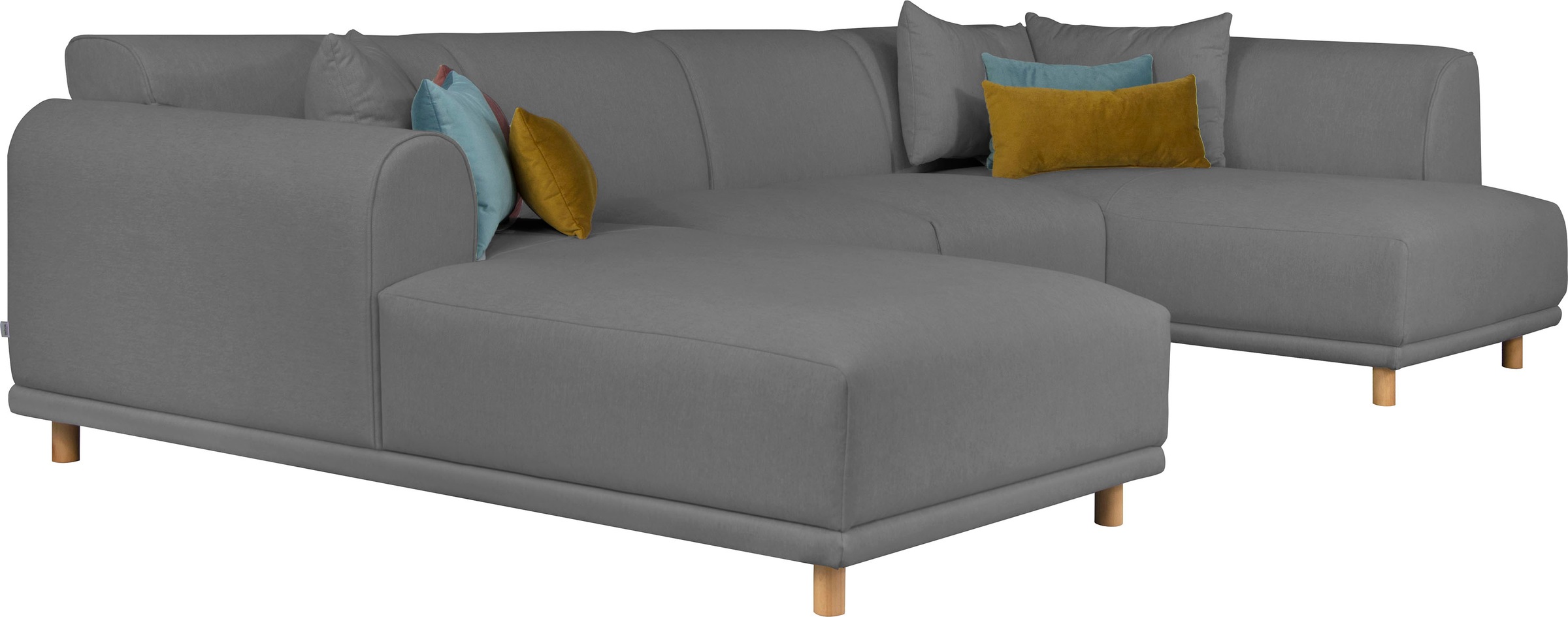 andas Wohnlandschaft »Maroon U-Form«, in skandinavischem Design, mit losen Kissen