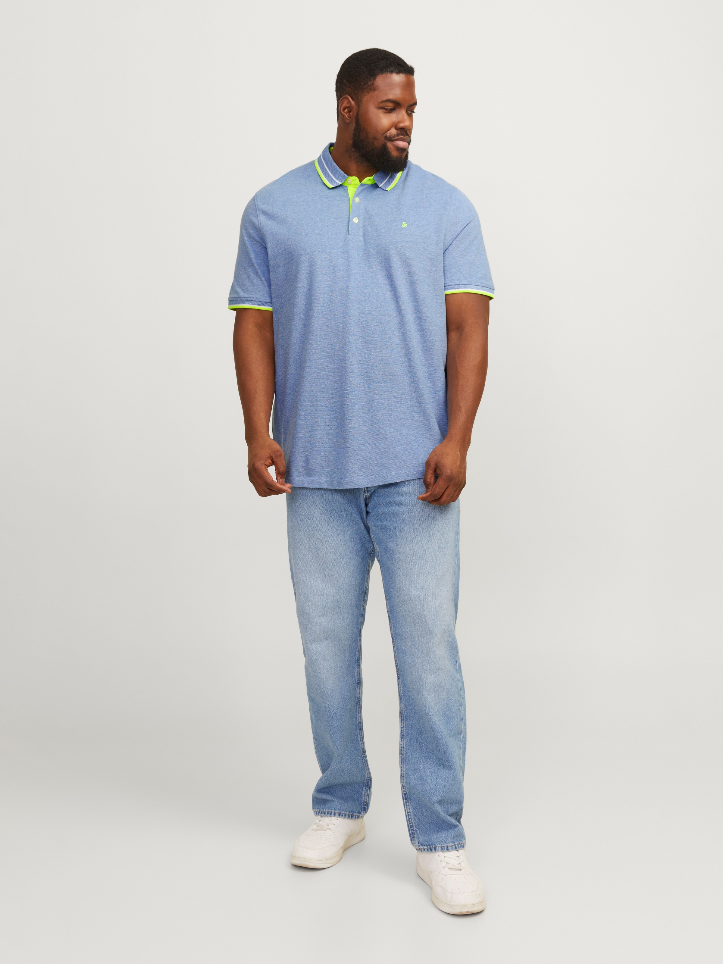 Jack & Jones PlusSize Poloshirt »JJEPAULOS POLO SS NOOS PLS«, mit Logo Stickerei