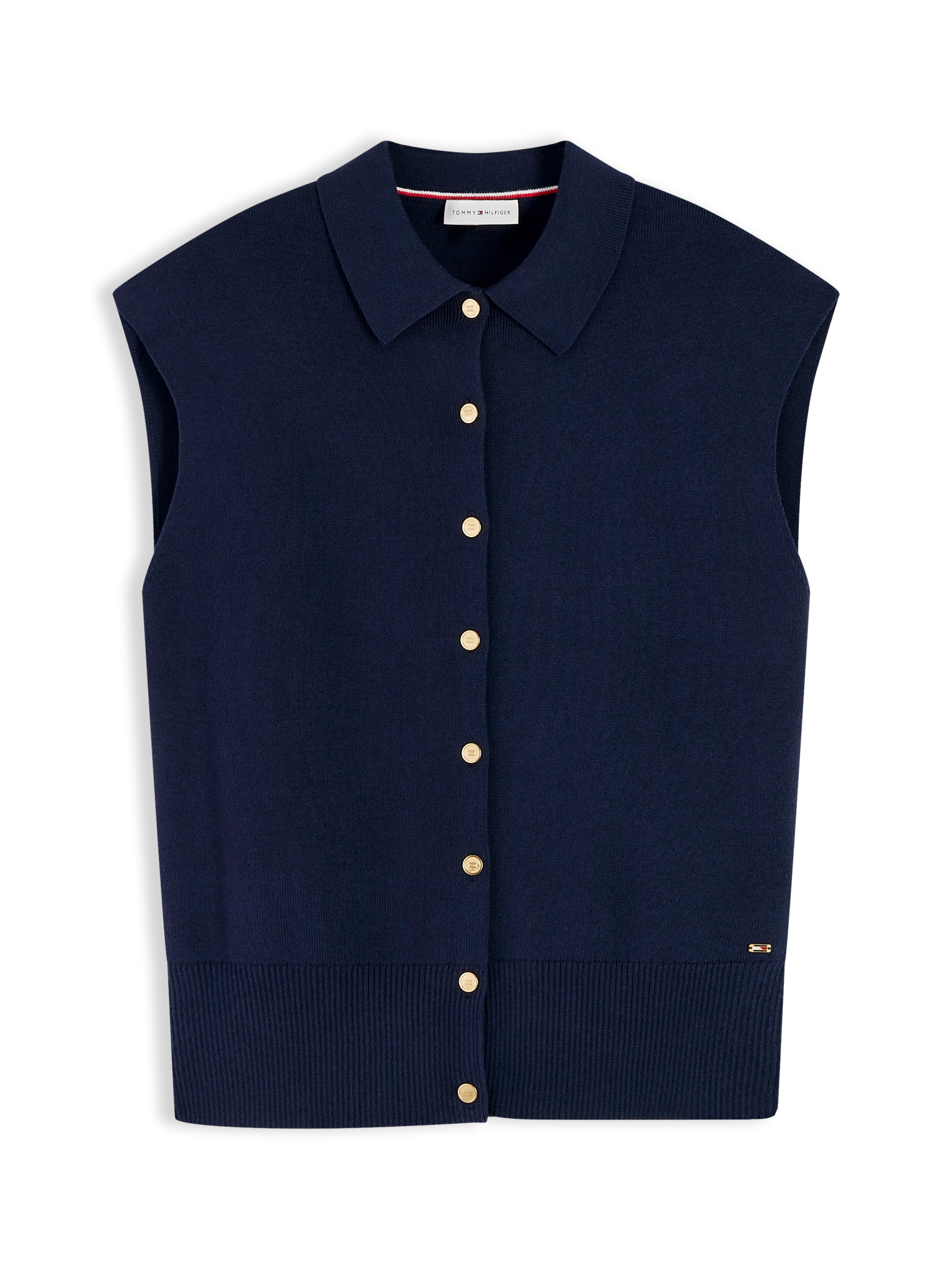 Tommy Hilfiger »COTTON FULL NEEDLE POLO VEST« Baumwollmischung