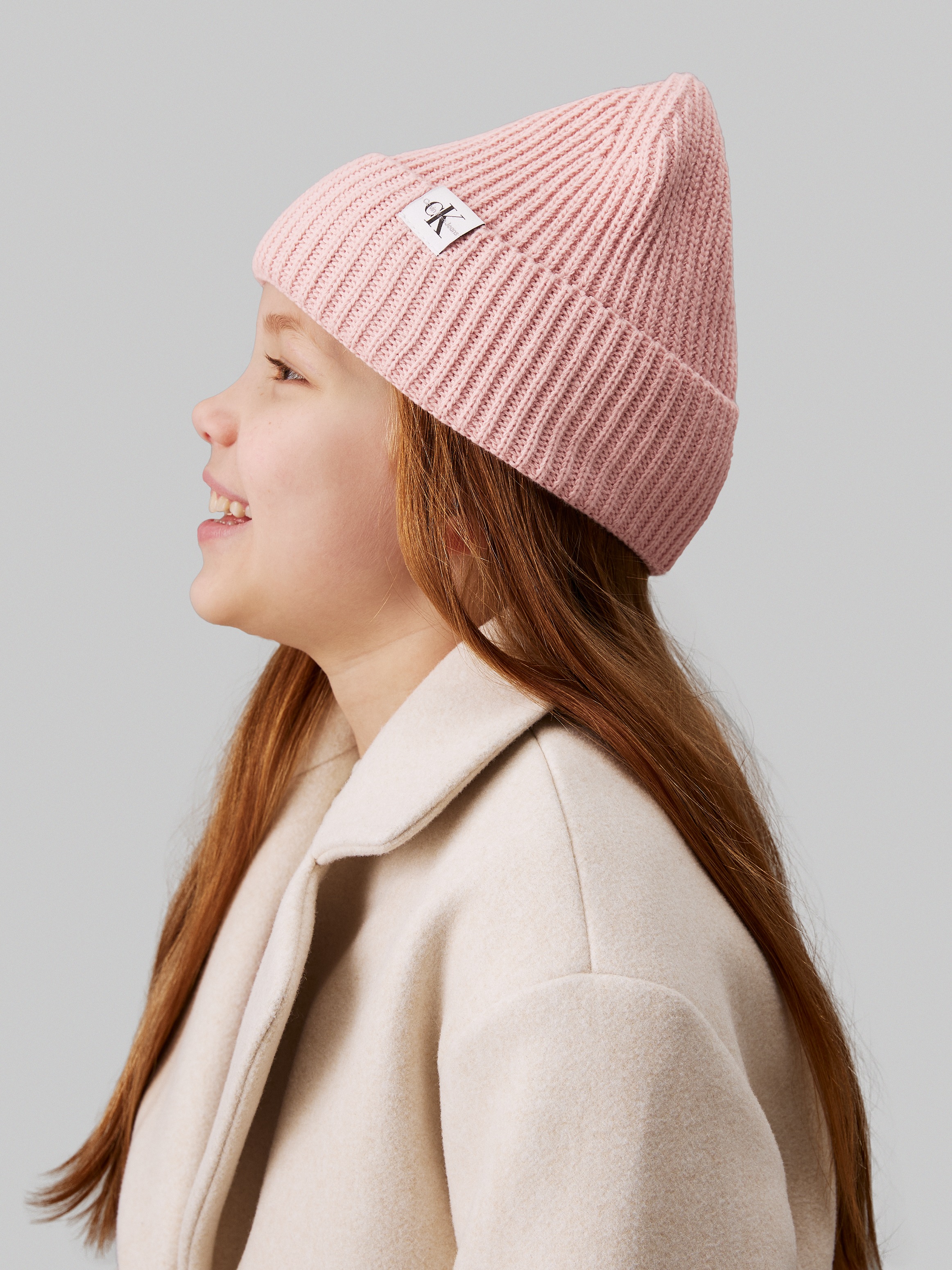 Calvin Klein Jeans Beanie »Monogram Rib Beanie«, mit Logopatch
