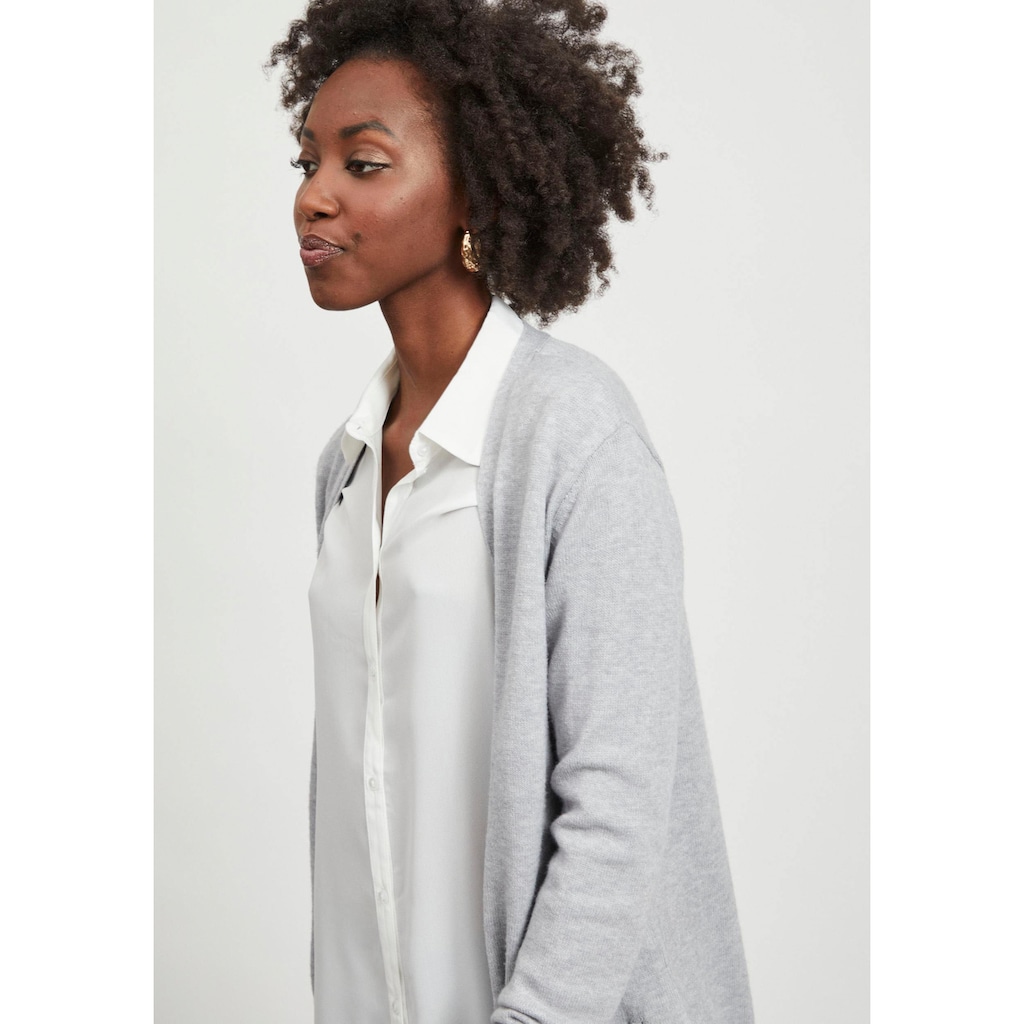 Vila Longstrickjacke »VIRIL LONG L/S KNIT CARDIGAN - NOOS«, in knielanger Form