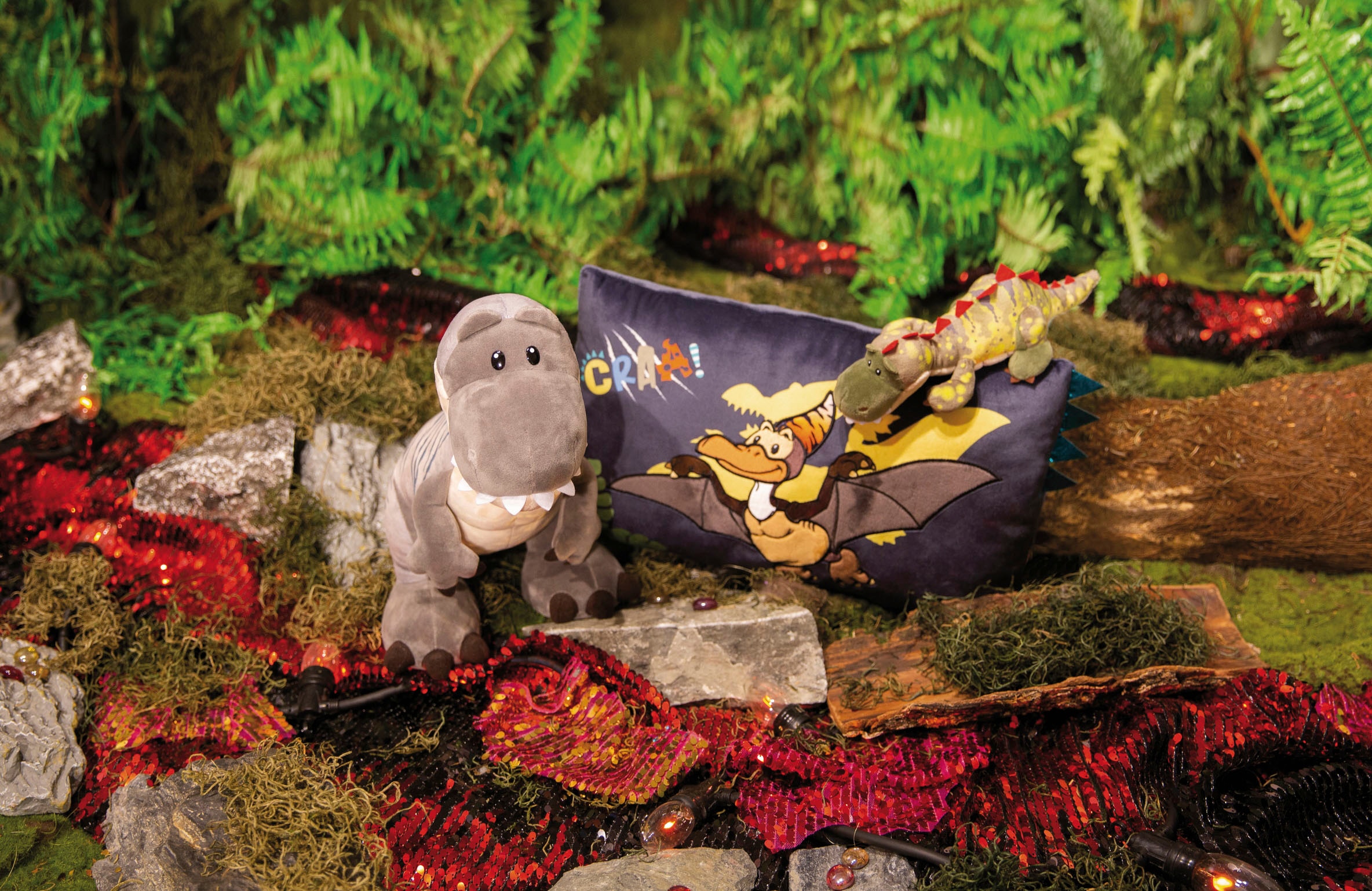 Nici Kuscheltier »Dinos, Dino Tony-Rex, 25 cm«, enthält recyceltes Material (Global Recycled Standard)