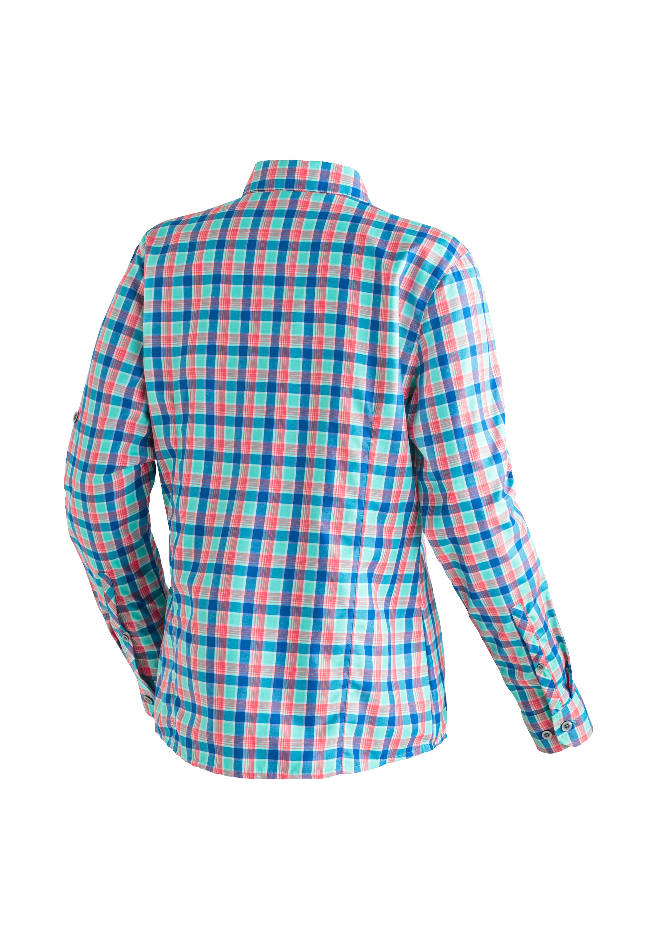 Maier Sports Funktionsbluse »Nanni«, Damen Bluse, langarm Karobluse für Outdoor und Freizeit