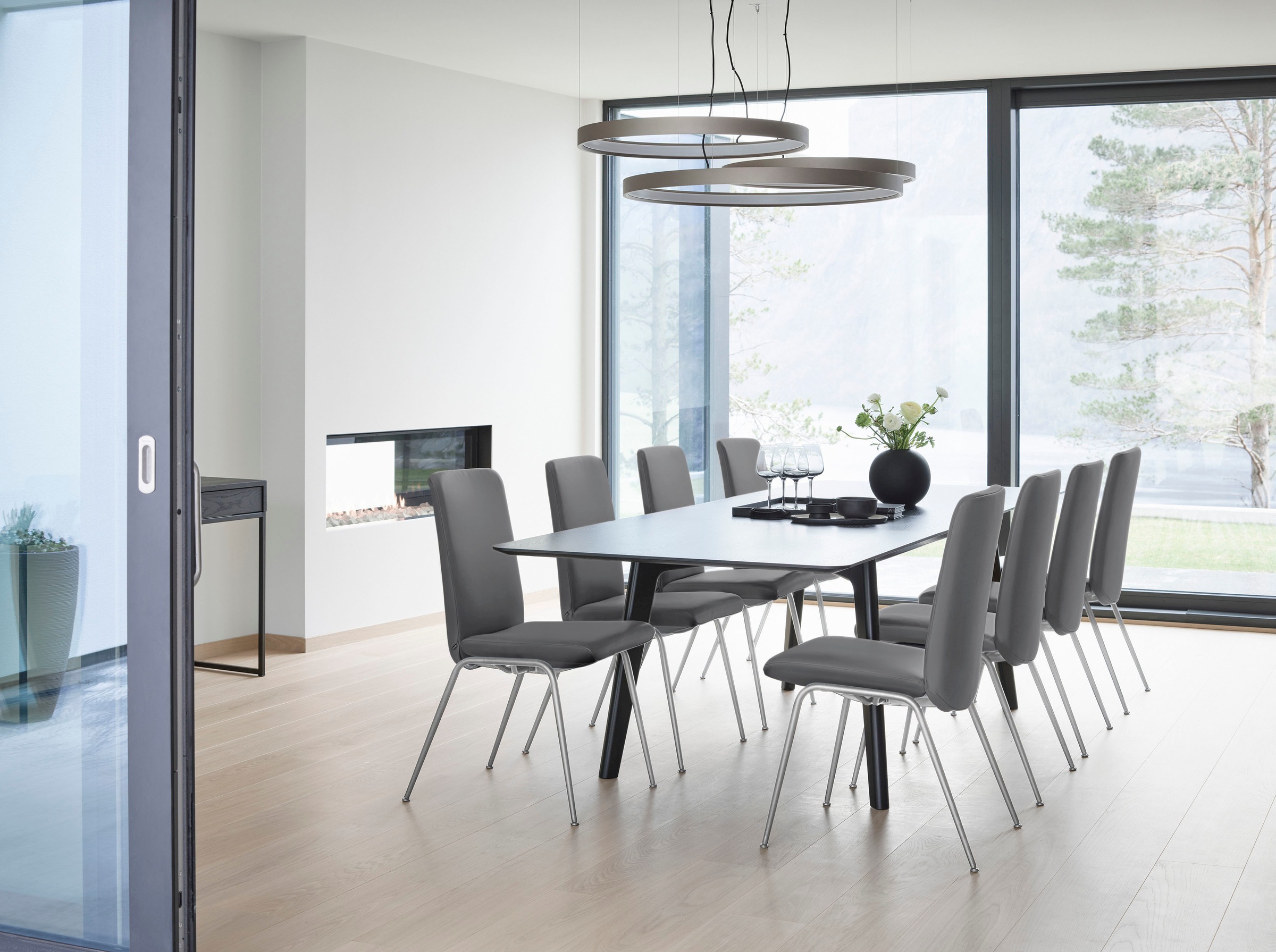 Stressless® Polsterstuhl »Laurel«, Microfaser DINAMICA, Low Back, Größe L, mit Beinen aus Stahl in Chrom glänzend