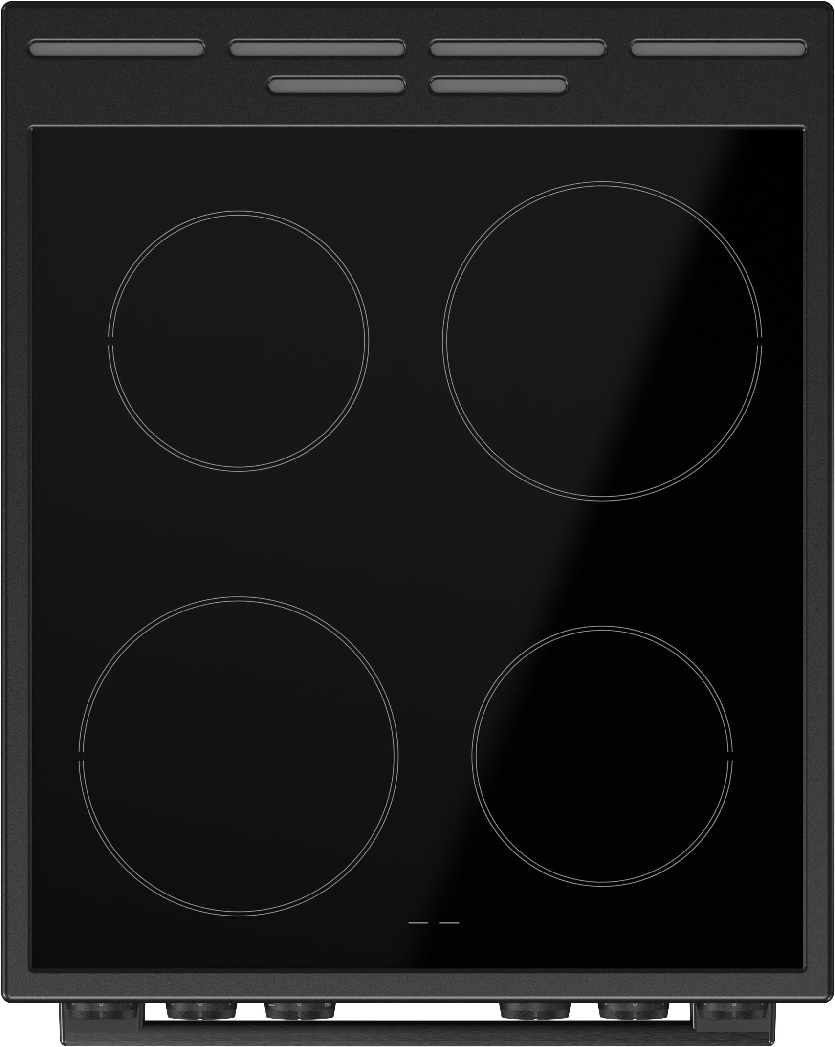 GORENJE Elektro-Standherd »GEC5A20BG« mit 1-fach-Teleskopauszug Aqua Clean 1 Stk. tlg. Black Design