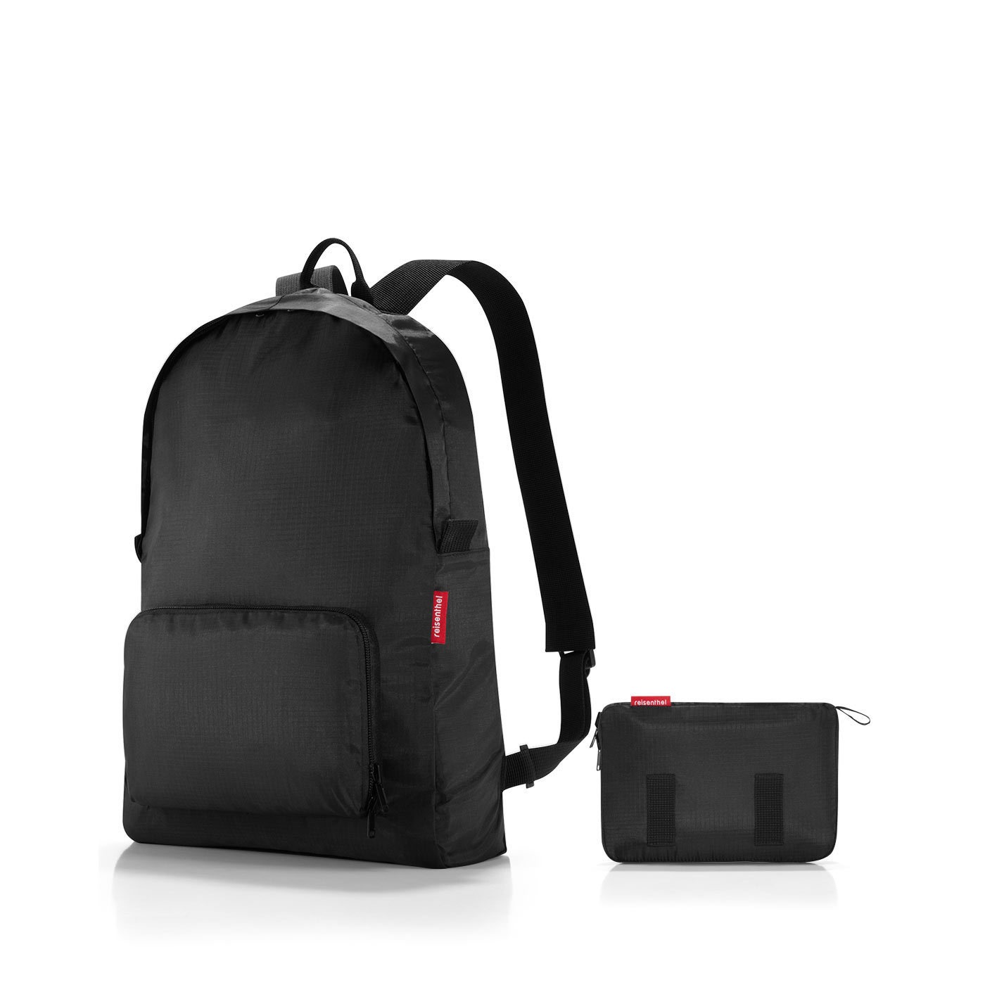 REISENTHEL , Aufbewahrungstasche »Rucksacktasche mini maxi« kann in seiner Außentasche verpackt werden, Tragehenkel, black, Polyester, B/H/T: 30 cm x 