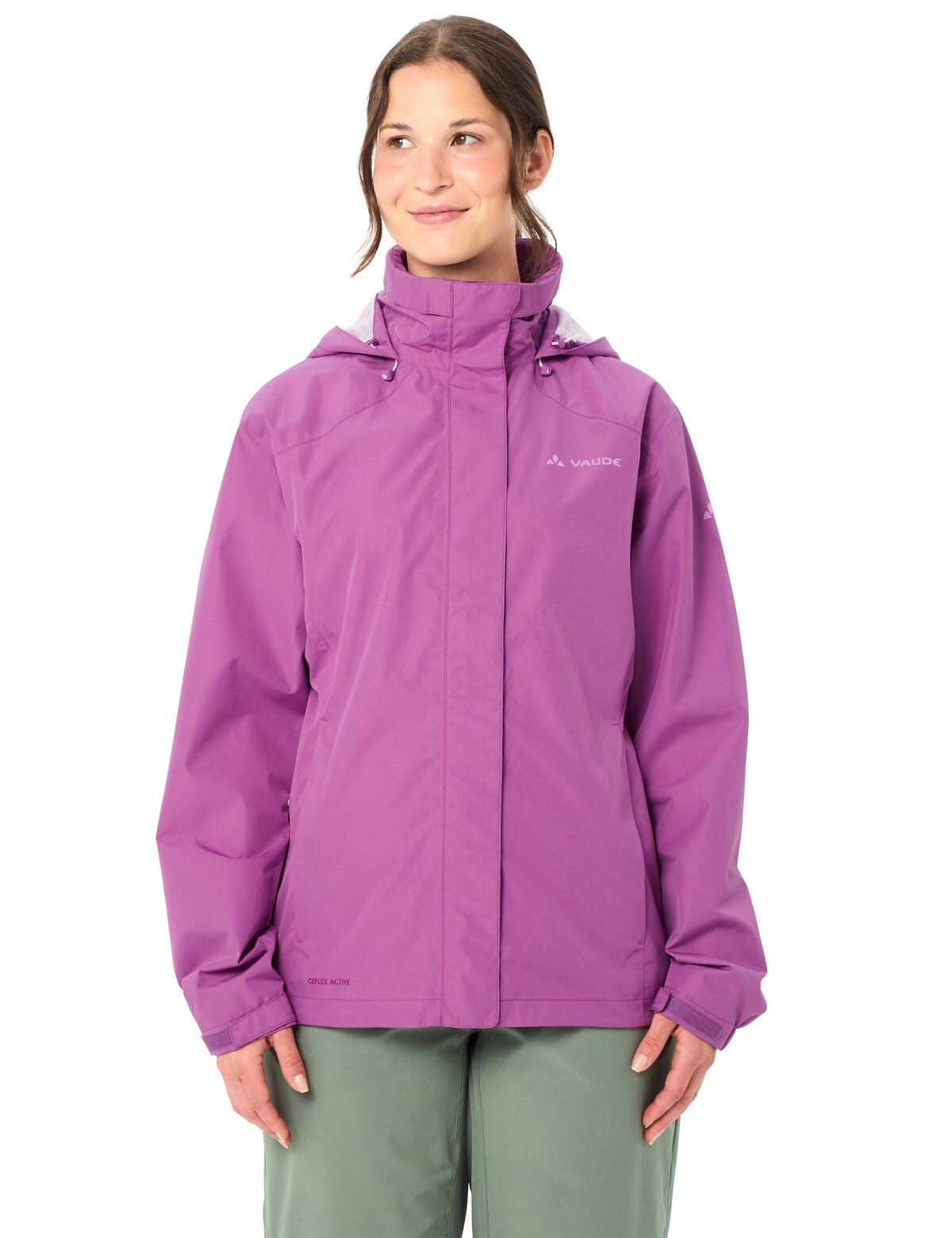 VAUDE Fahrradjacke »Women's Escape Bike Light Jacket« mit Kapuze für Radsport, Wandern und Nordic Walking, wasserabweisend, winddicht