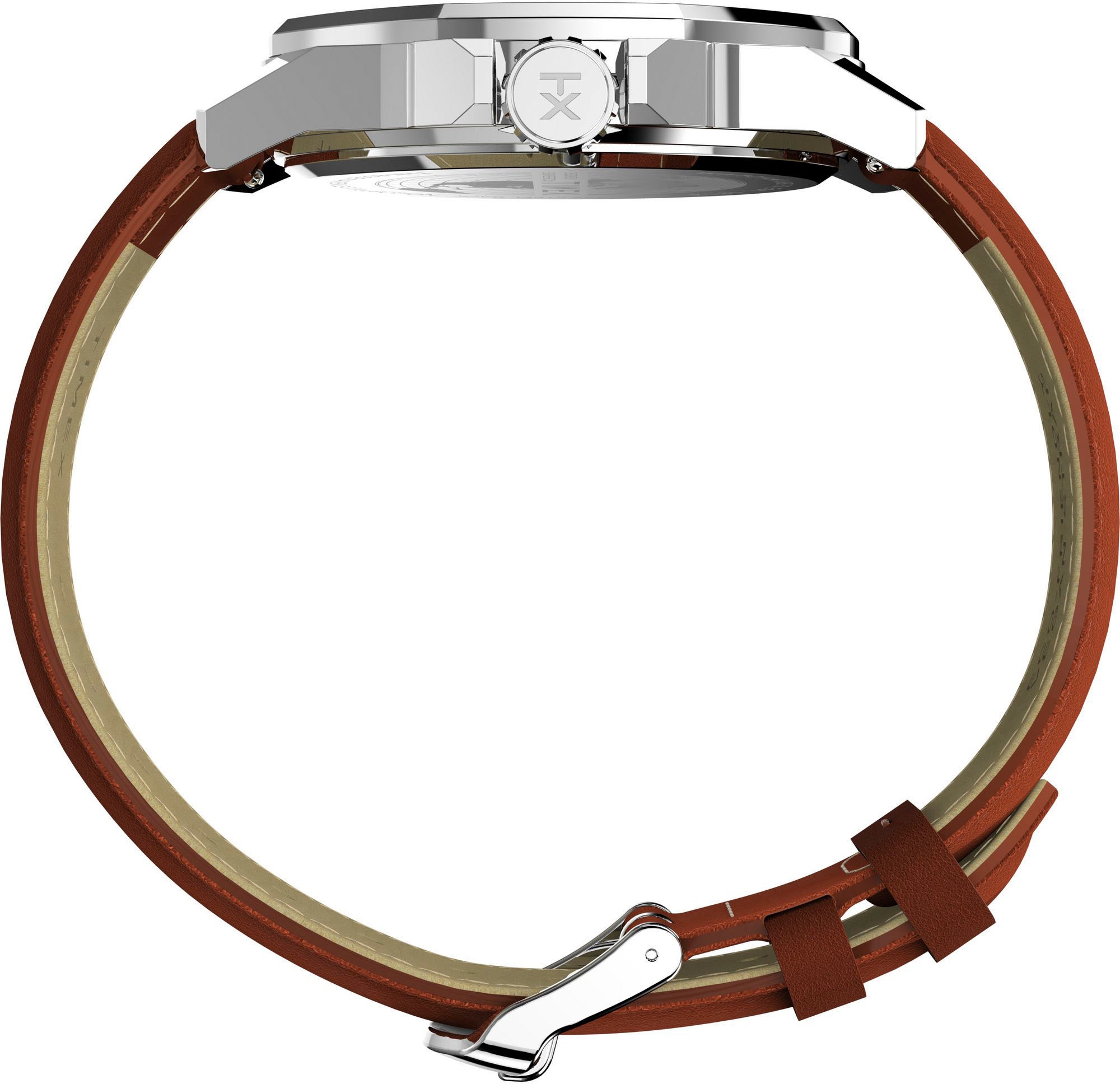 Timex Quarzuhr »ESSEX«, Armbanduhr, Herrenuhr,Lederarmband,Datum, Leuchtzeiger