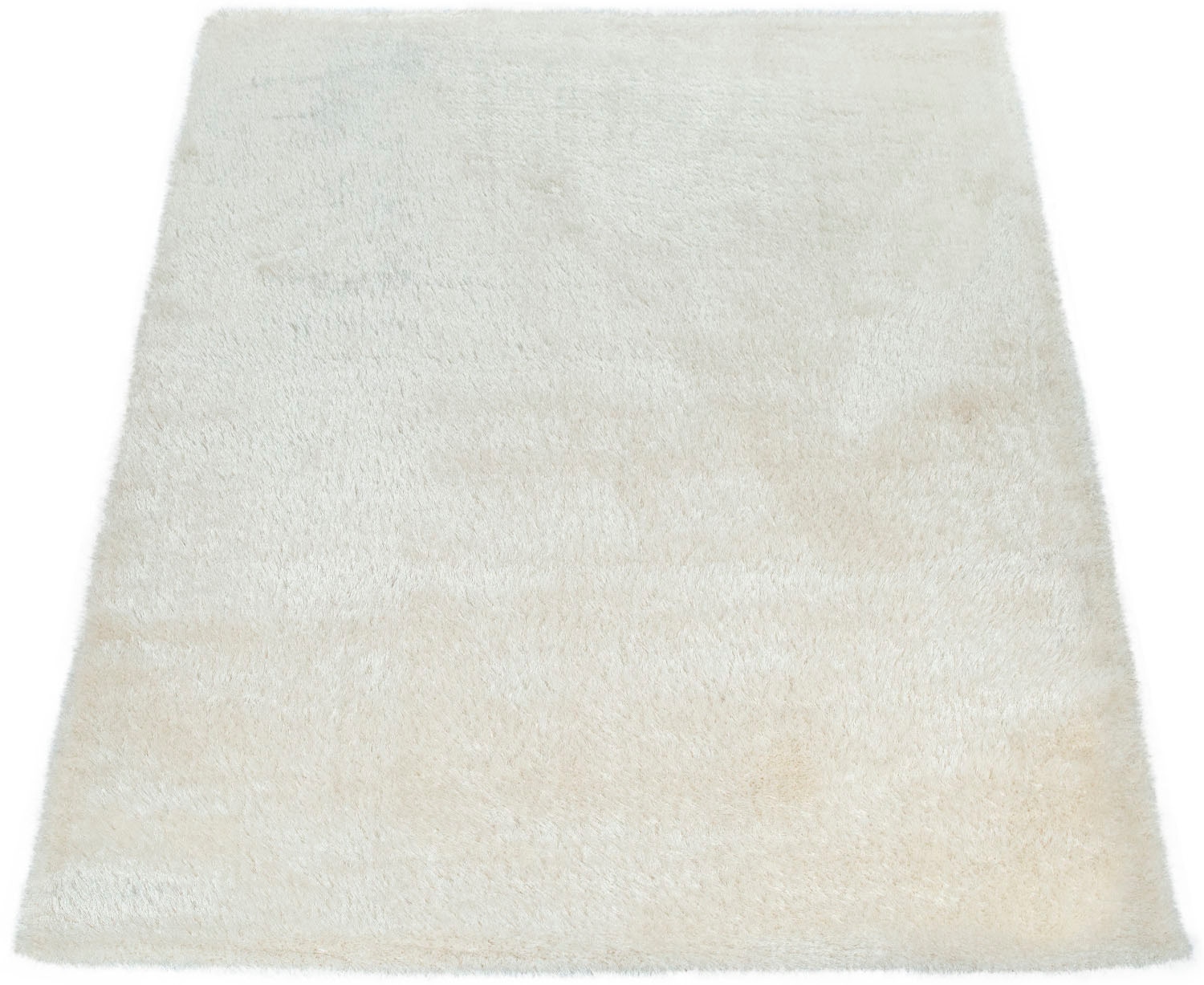 Paco Home Hochflor-Teppich »Touch 100«, rechteckig, 49 mm Höhe, weicher Uni Shaggy mit Glanz Garn, Wohnzimmer
