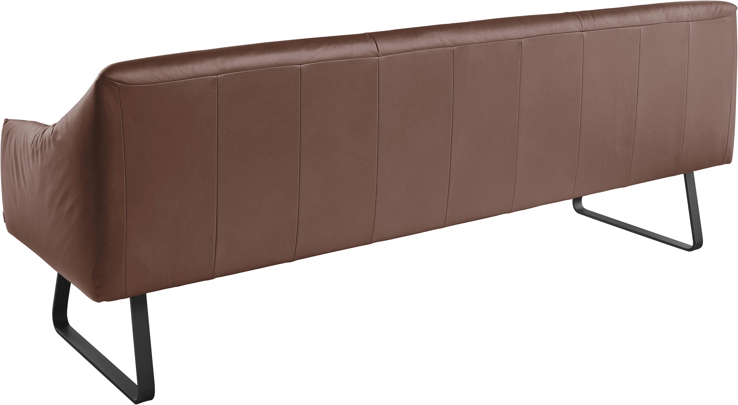 Musterring Essbank »JustB! SP500«, (1 St.), Metallkufe schwarz, verschiedene Farben, Breite 220 oder 250 cm