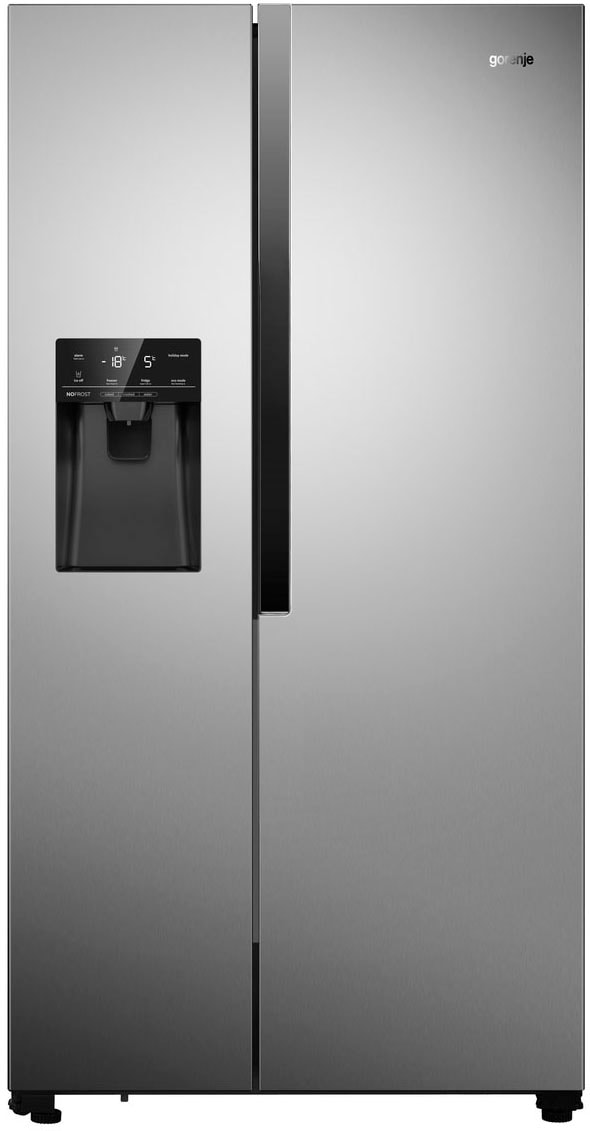 GORENJE Side-by-Side, NRS9EVB, 179 cm hoch, 91 cm breit mit 3 Jahren XXL  Garantie | Side-by-Side Kühlschränke