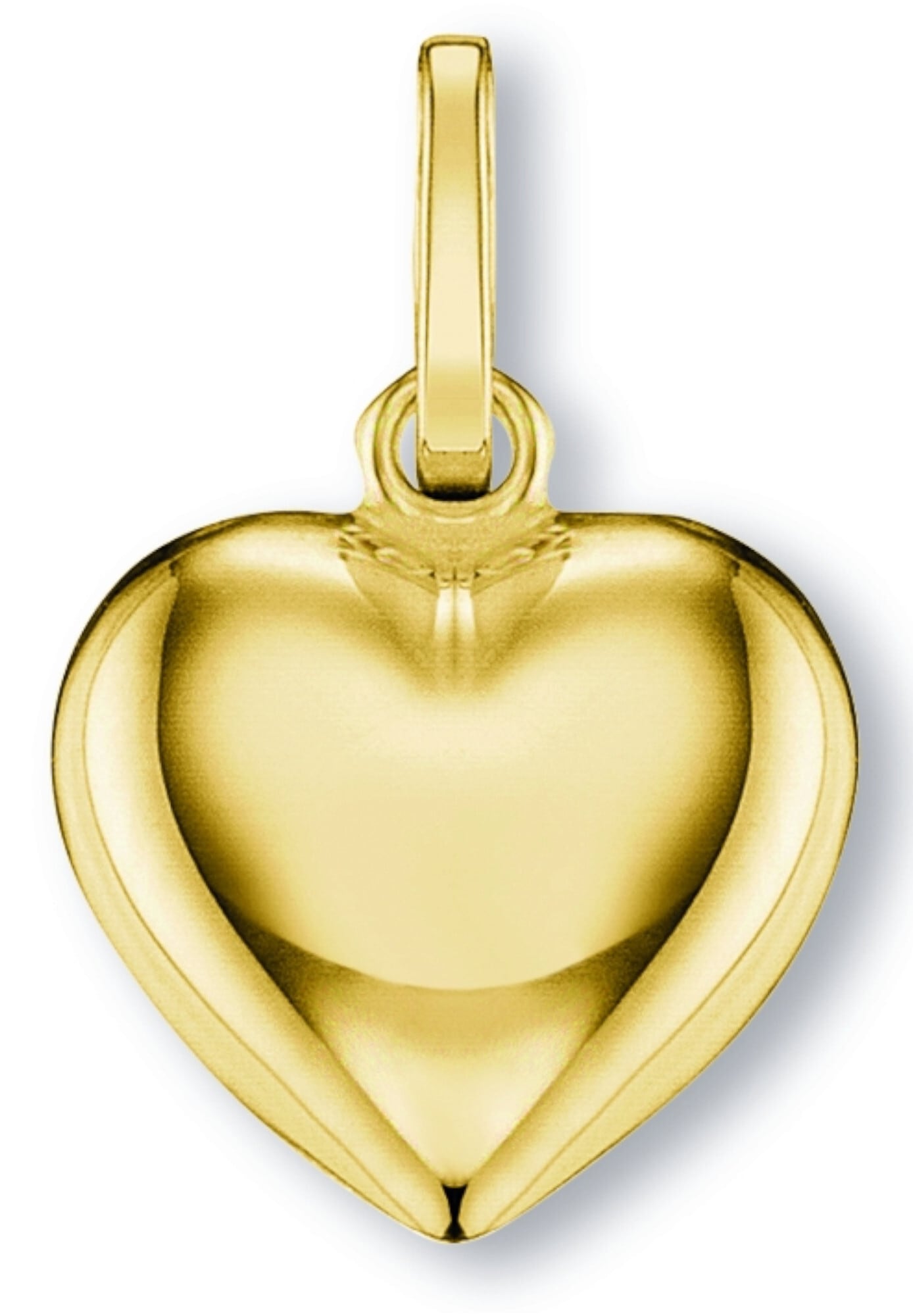 ONE ELEMENT Kettenanhänger "Herz Herz Anhänger aus 333 Gelbgold"