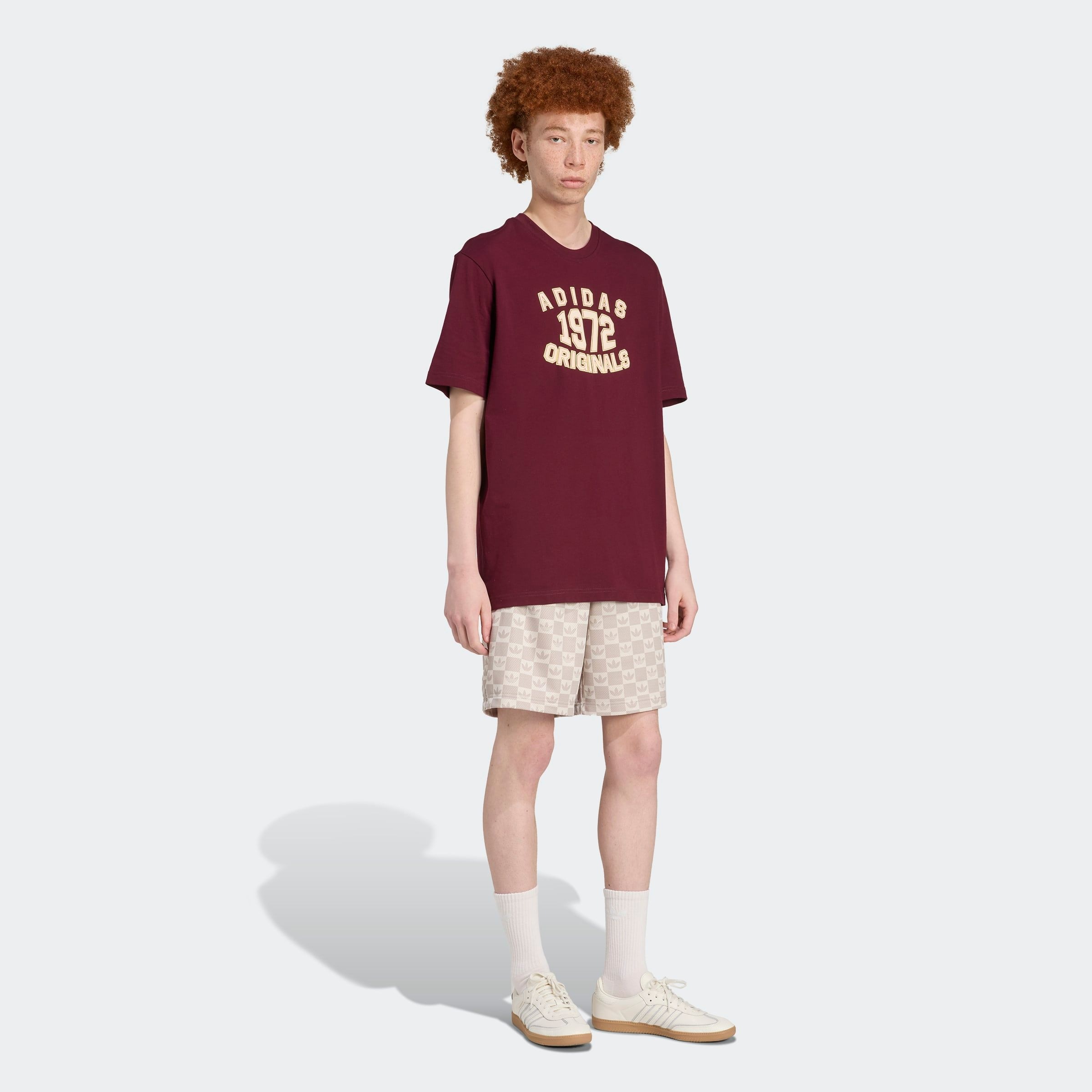 adidas Originals T-Shirt »LOCKER GESCHNITTENES« im College-Stil, sportlicher Stil, aus weichem Baumwollmix