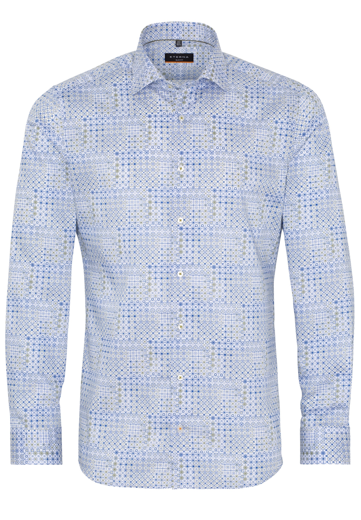 Eterna Langarmhemd »SLIM FIT« EASY IRON (bügelleicht)