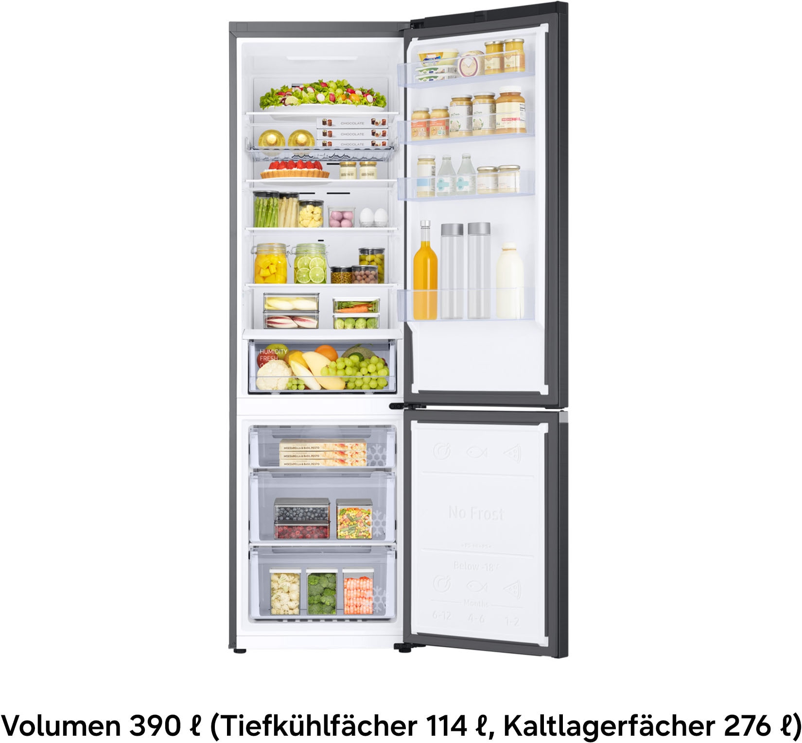 Samsung Kühl-/Gefrierkombination 7300 Serie »RL38C602CB1« 203 cm hoch 59,5 cm breit