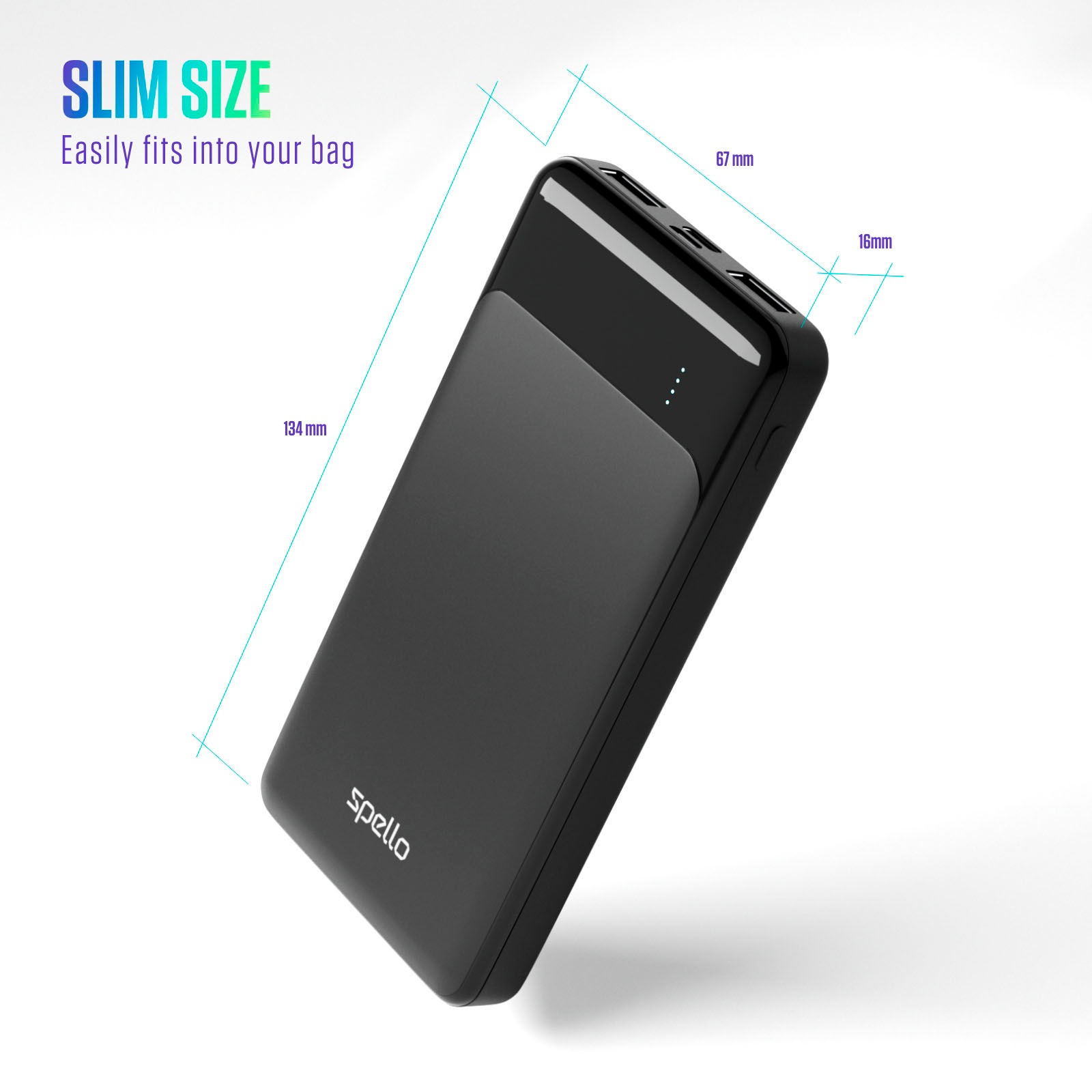 Epico Powerbank »Slim Powerbank 10.000 mAh«, 10000 mAh