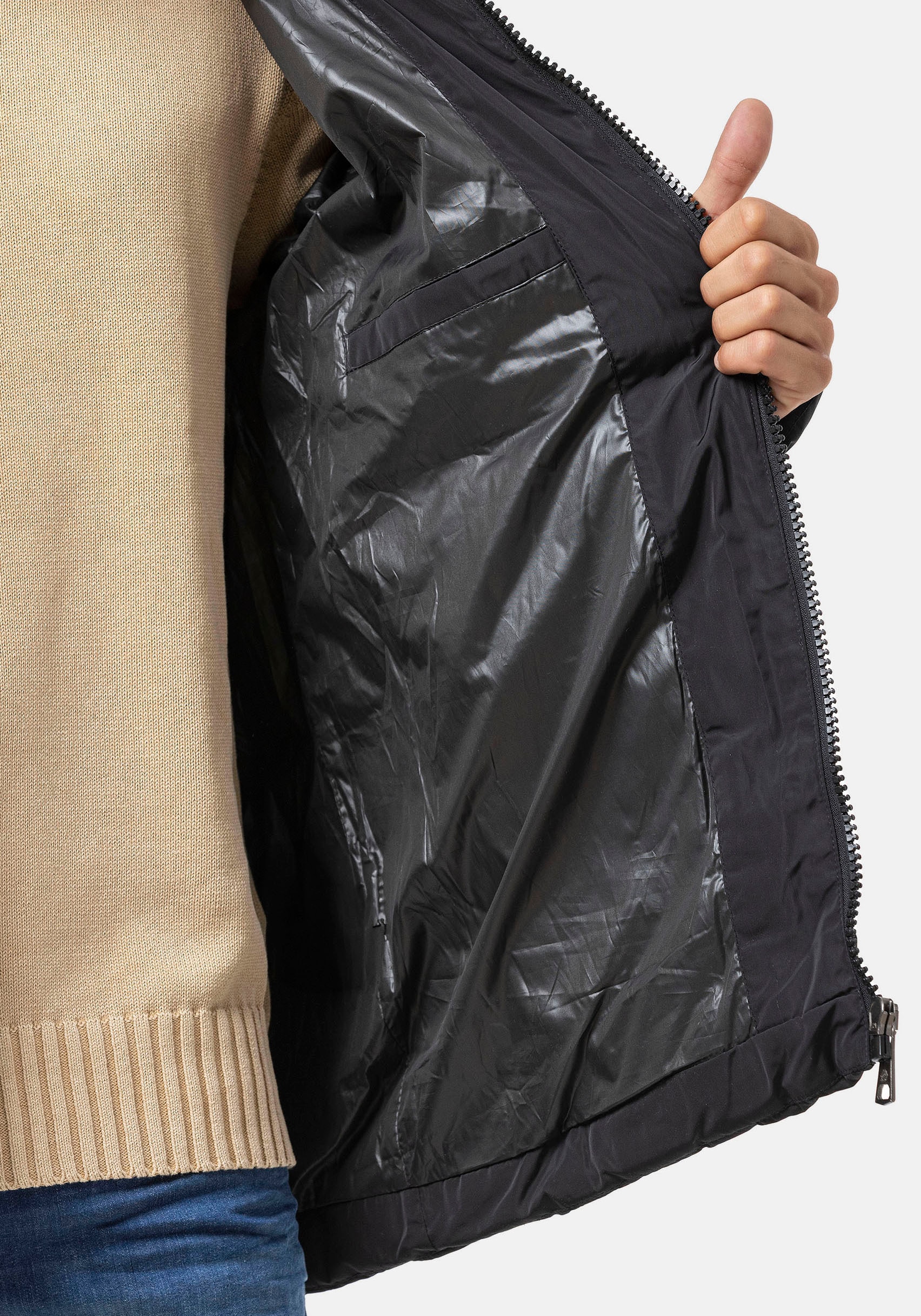 Cipo & Baxx Steppjacke mit Kapuze