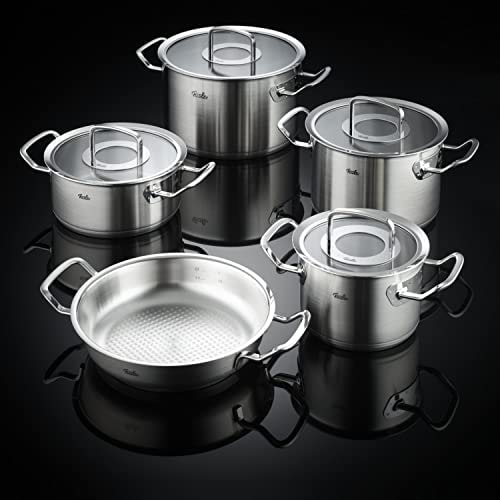 Fissler Topf-Set »Original-Profi Collection®« Set, Kochtopf 16/20/24 + Bratentopf 20cm + Servierpfanne 24cm, 5 Stk. tlg. Edelstahl 18/10