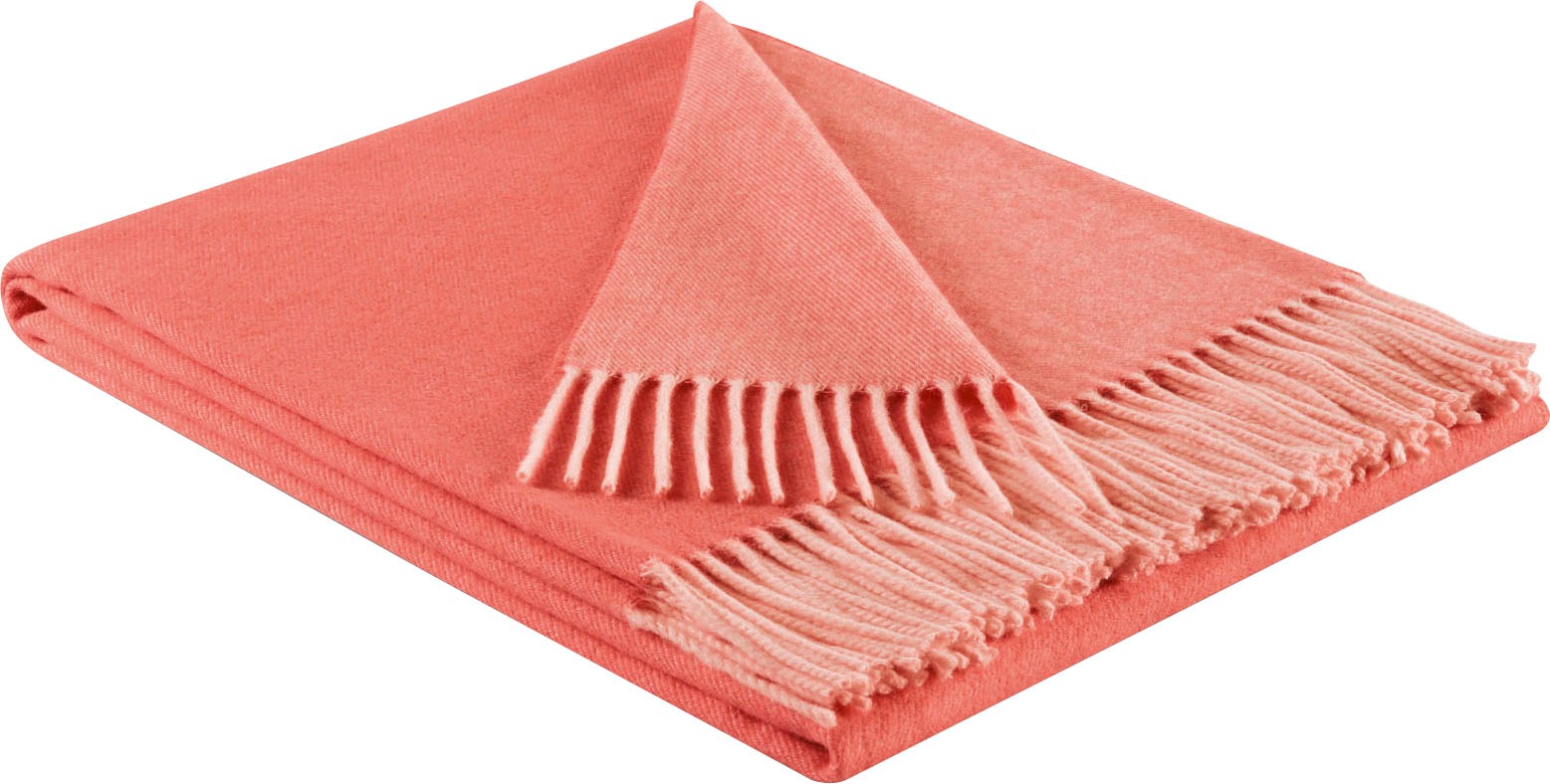 Biederlack Plaid »Twill«, mit frischen Uni-Farben, Kuscheldecke