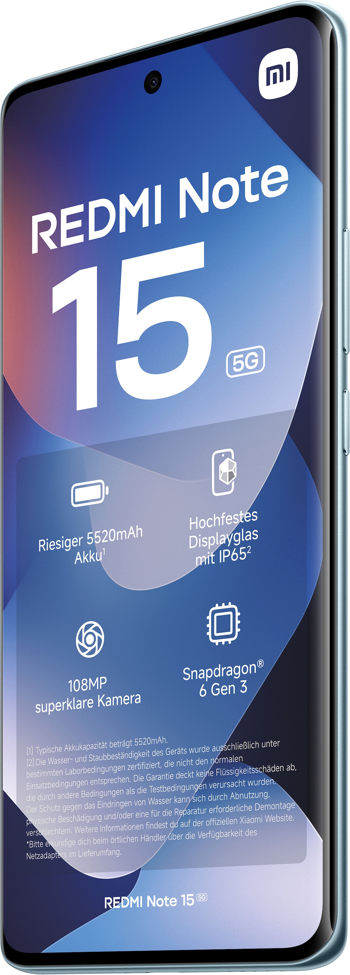 Xiaomi Smartphone »Redmi Note 15 5G 6+128« Glacier Blue