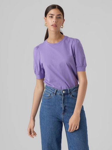 Vero Moda T-Shirt »VMKERRY 2/4 O-NECK TOP VMA JRS NOOS« mit Rundhalsausschnitt