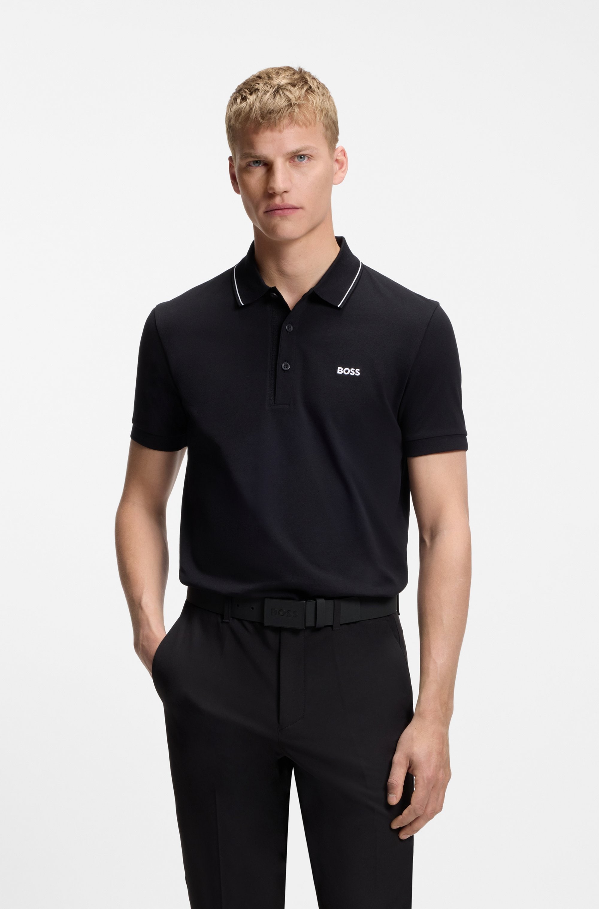 BOSS Ledergürtel »Boss_Icon-S1_Sz40« mit BOSS-Logo-Prägung auf der Koppelschließe