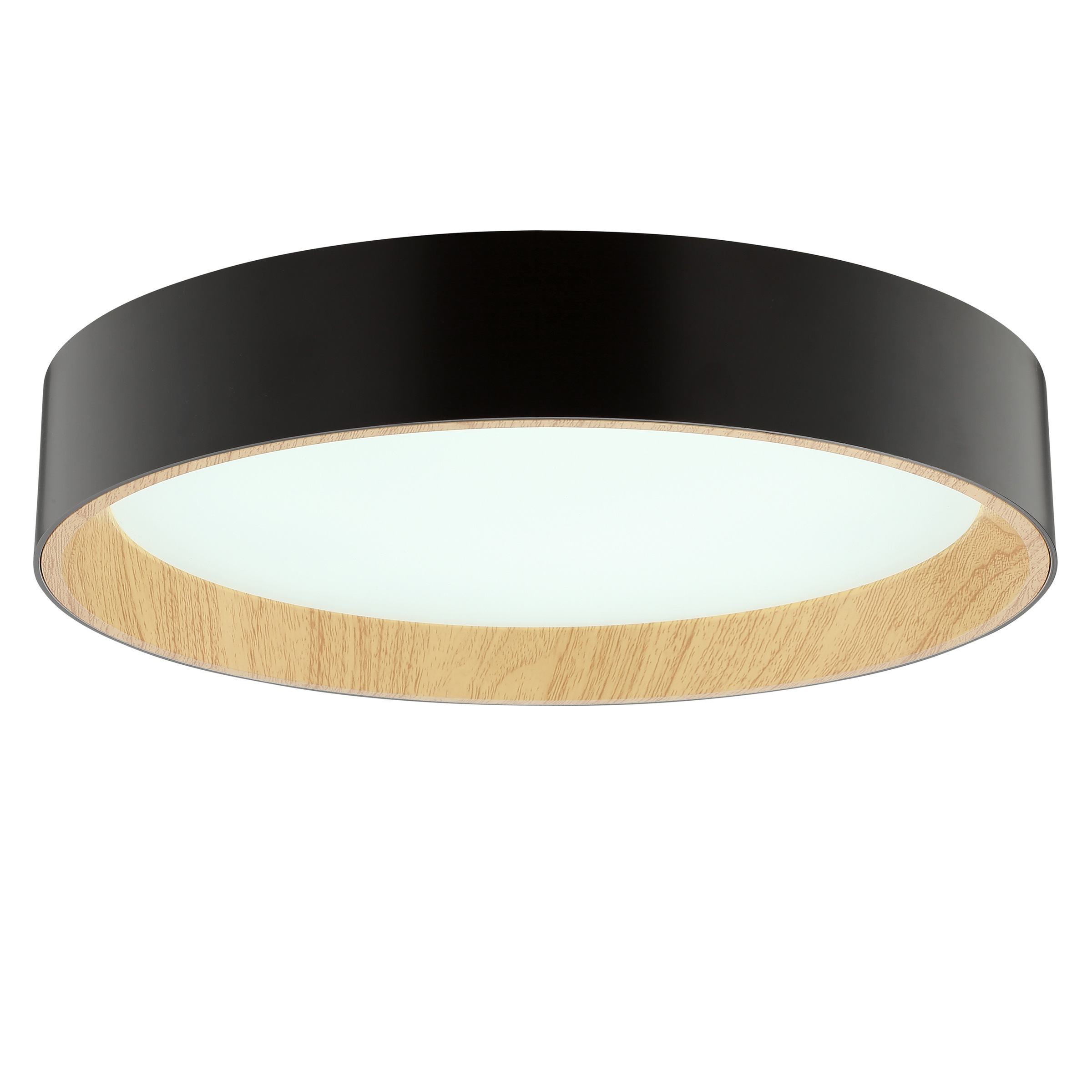 Brilliant LED Deckenleuchte »Larios« LED-Modul 1 Stk. warmweiß - kaltweiß Ø 39 cm, 2100lm, 3000-6500K, dimmbar, braun/schwarz
