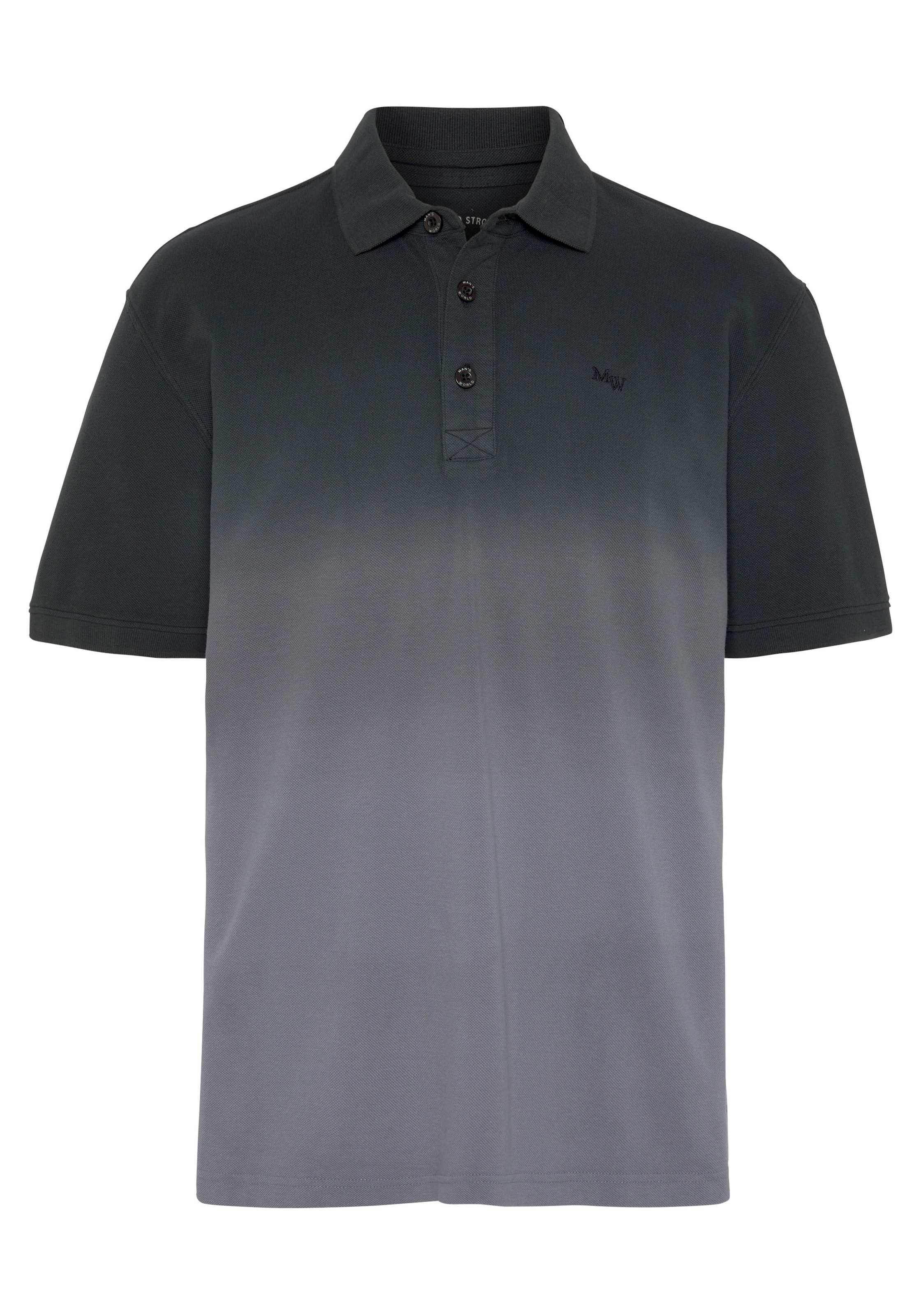 Man's World Poloshirt, Kurzarm, mit Polokragen, aus Piqué-Stoff, mit stilvoller Stickerei