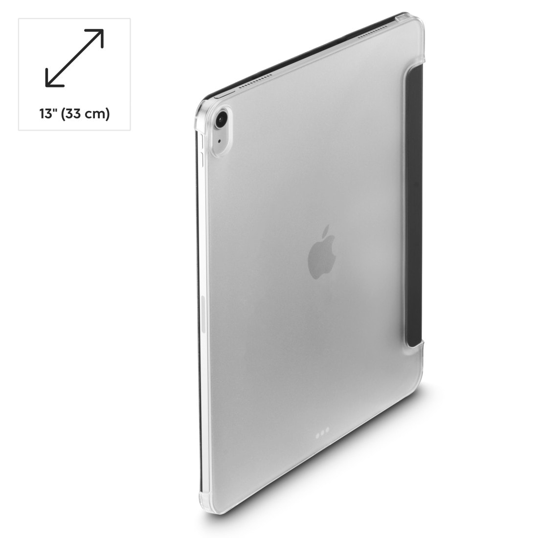 Hama Tablet-Hülle »Tablet-Hülle f. iPad Air 13", Standfunktion, transparente Rückseite« Tablet Standfunktion, transparentes Backcover, Magnetverschluss