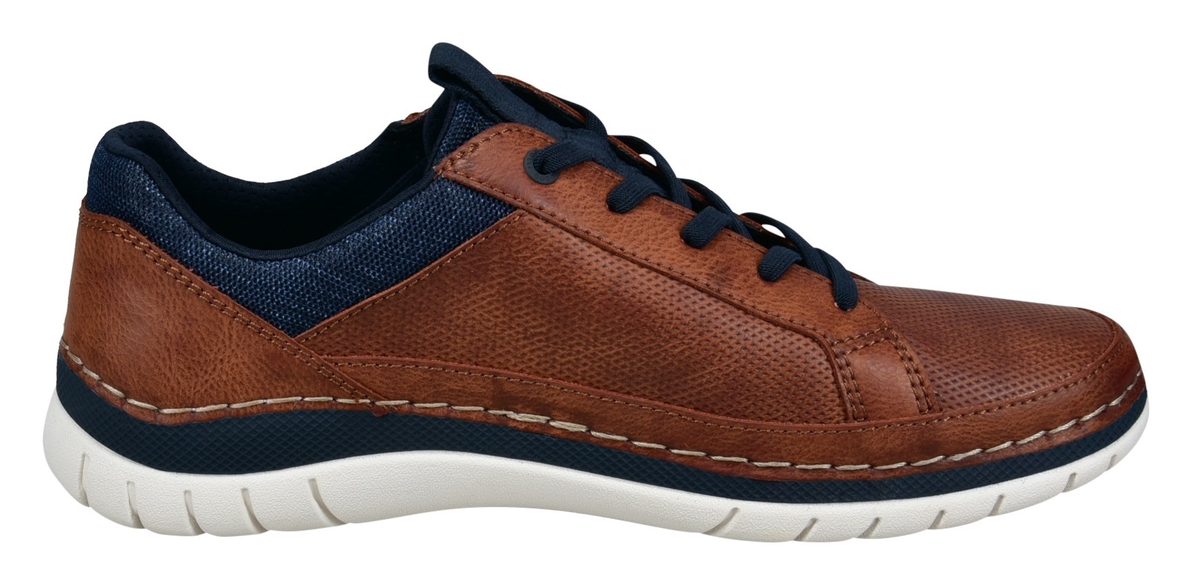 bugatti Slip-On Sneaker, Freizeitschuh, Halbschuh, Slipper mit Kontrast-Rahmennaht