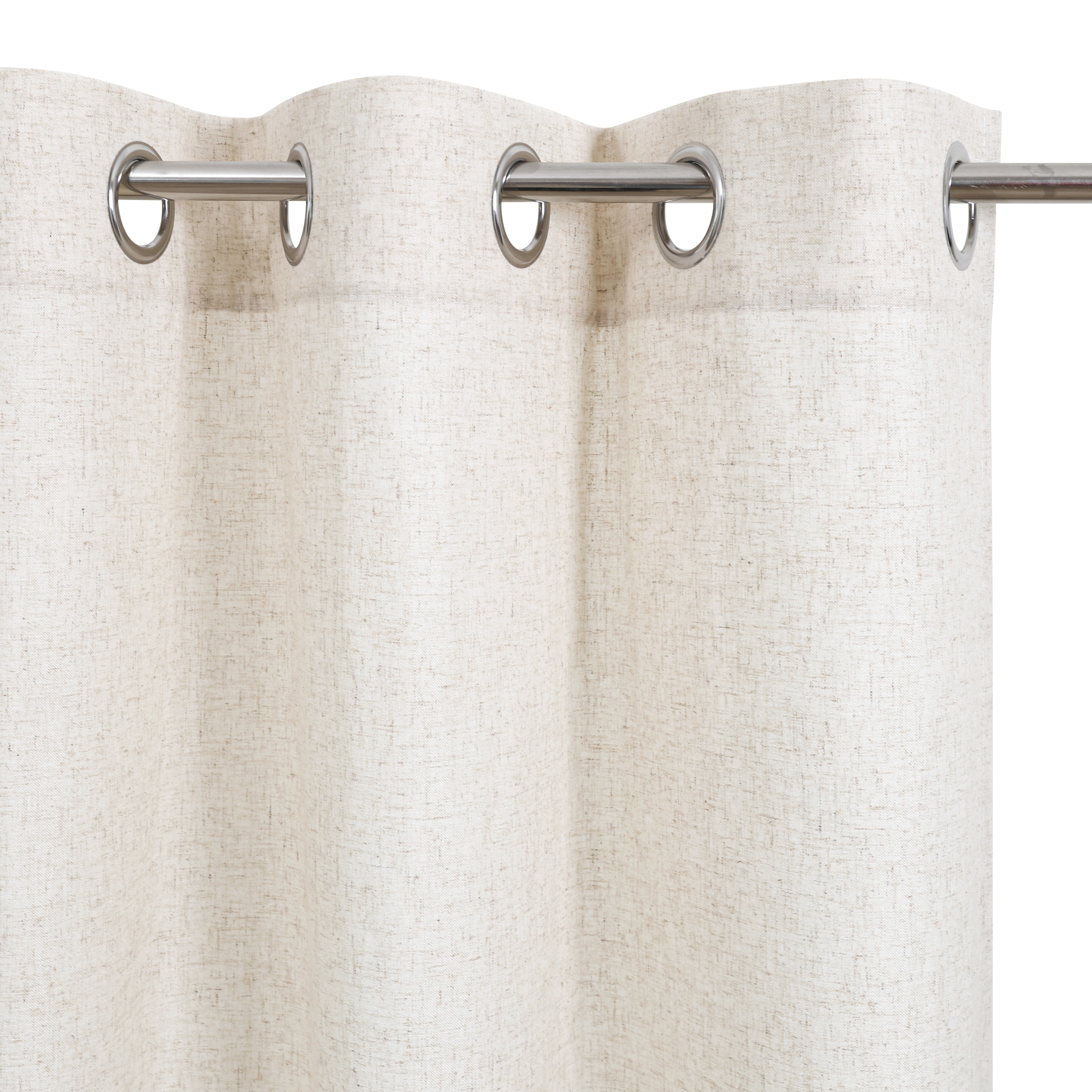 my home Gardine »Rudy«, (2 St.), Halbtransparent, Leinenlook, Polyester-Leinen-Mischung, 2er Set